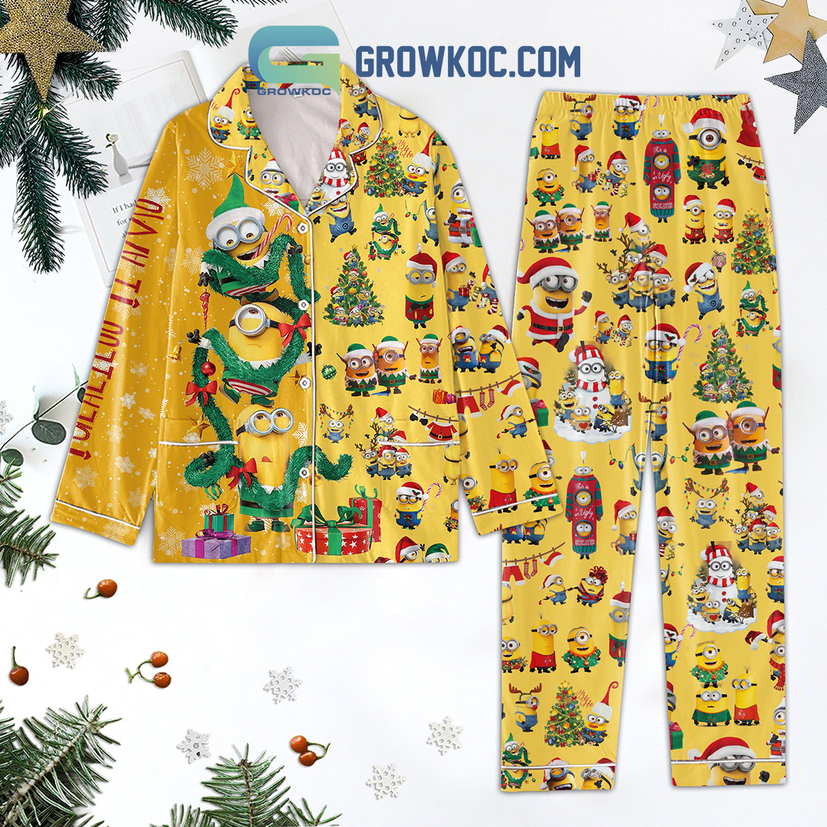 The Minions Merry Family Matching Pajama Set Gifts Hg