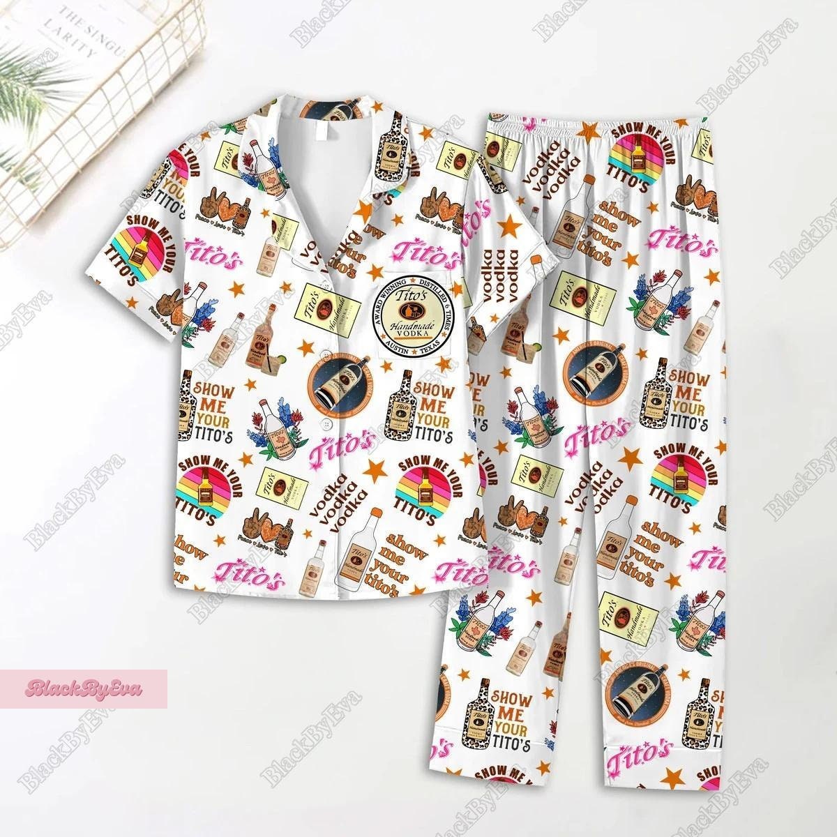 Titos Vodka & Beer Pajamas Set Pants