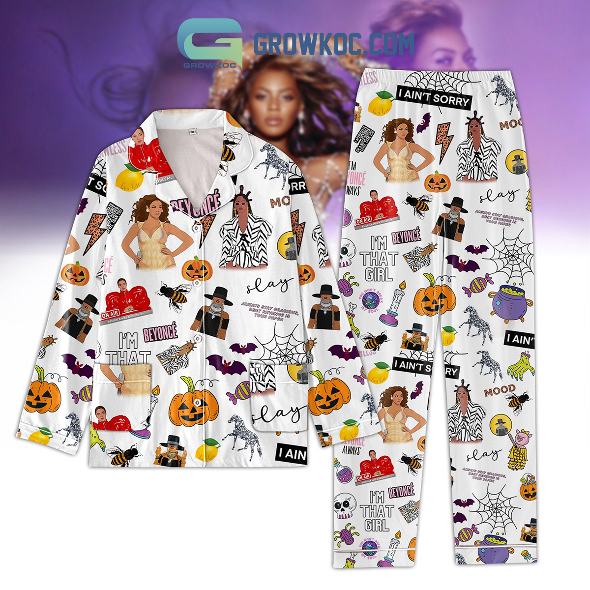 Beyonce I?M That Girl Always Stay Gracious Best Revenge Is Your Paper Pyjama Pajama Set Nva