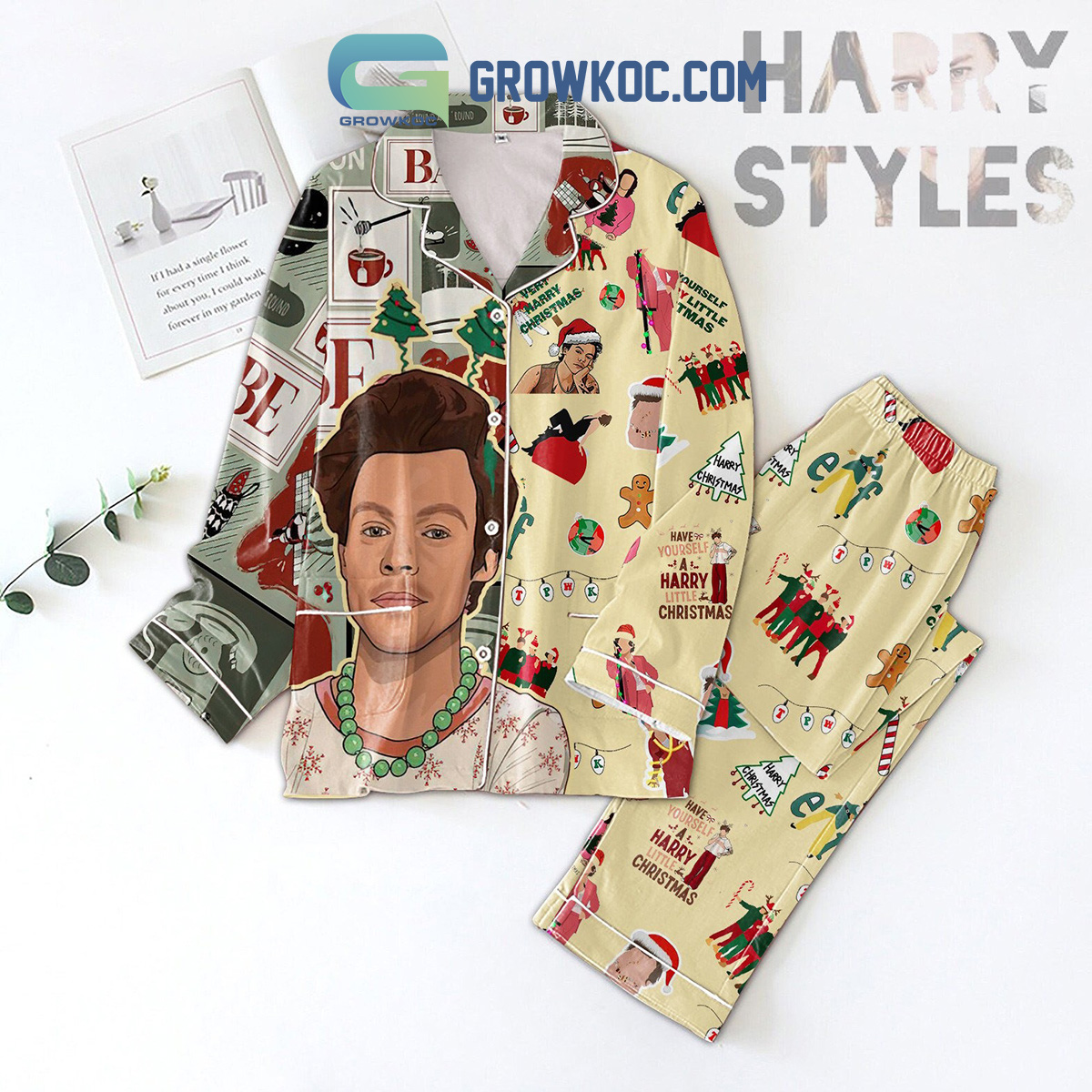Harry Styles Have Yourself A Harry Little Pyjama Pajama Set Nva
