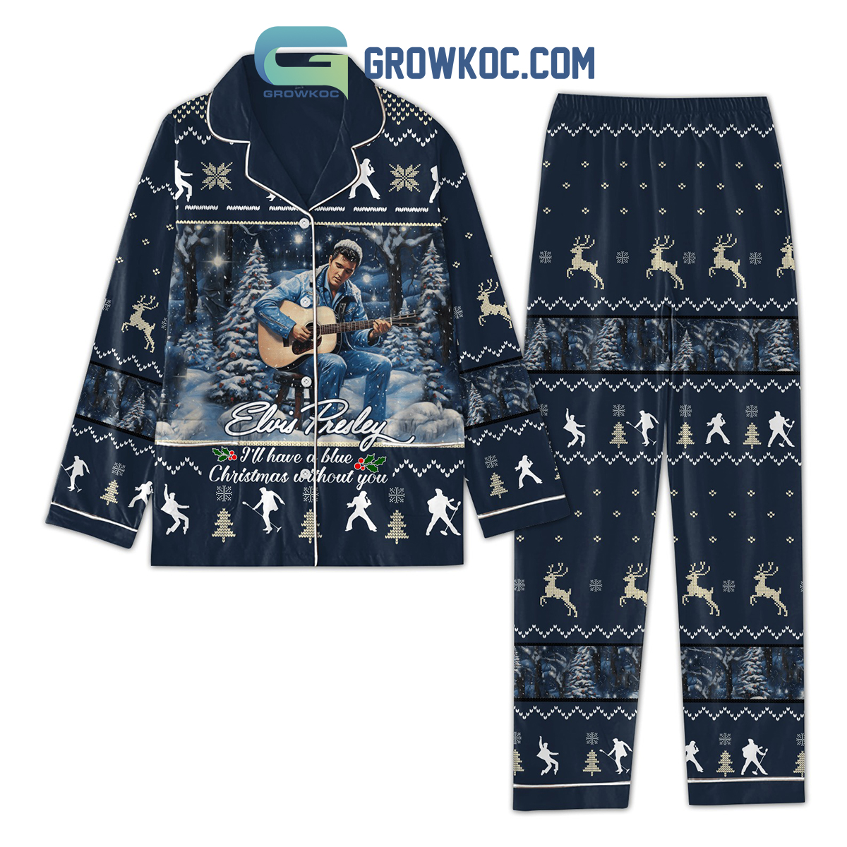 Elvis Presley I?Ll Have A Blue Without You Pyjama Pajama Set Nva