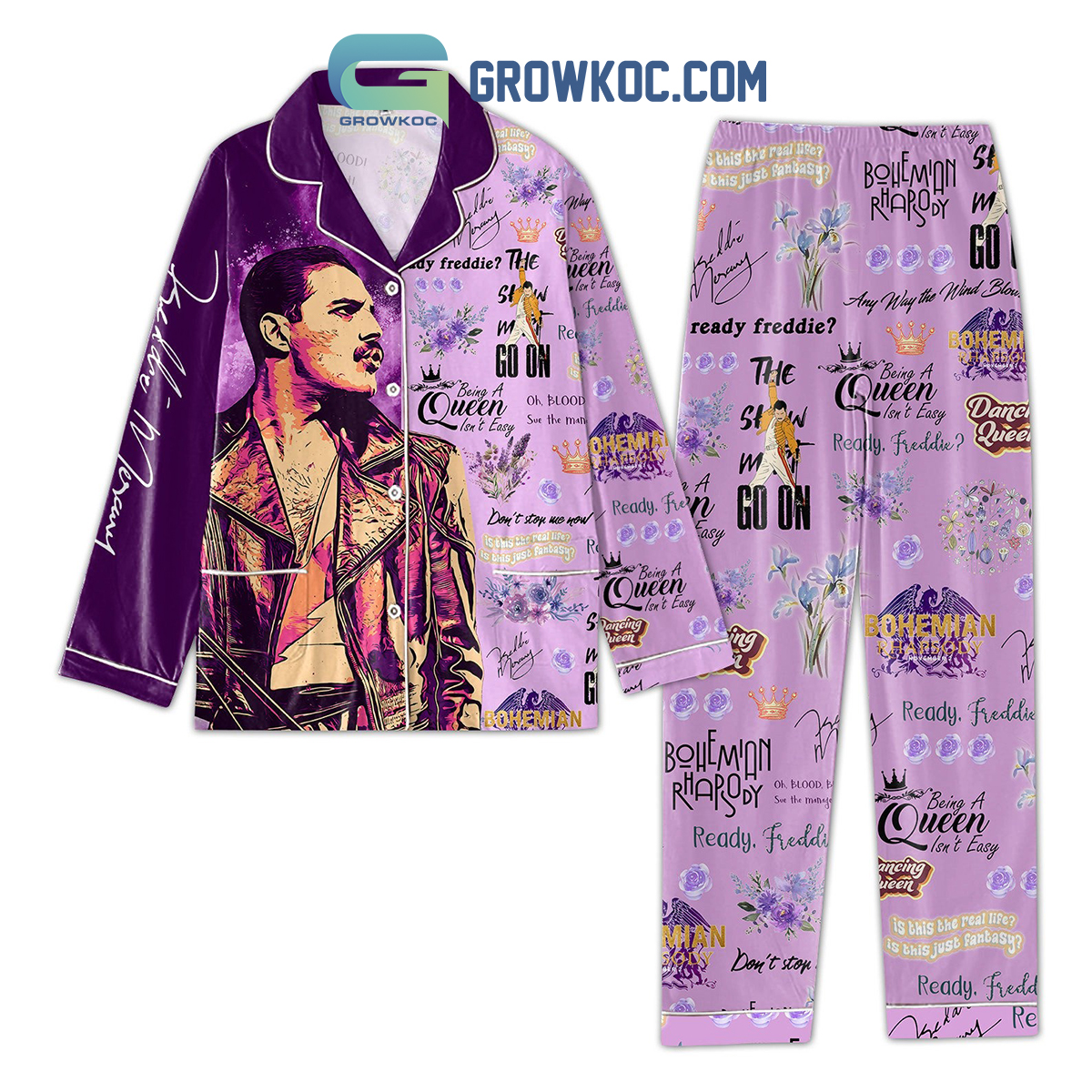 Freddie Mercury Being A Queen Isn?T Easy Pyjama Pajama Set Nva