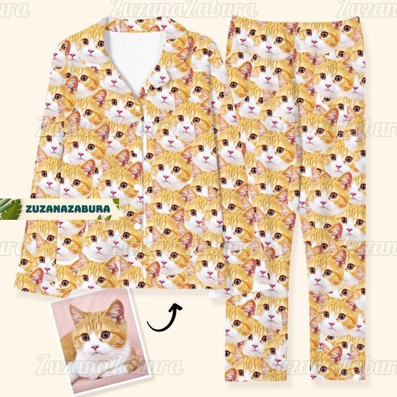 Personalized Pet Face Pajama Pet Pajama Pant Pajama With Dog Picture Custom Pet Photo Pajama Pet Pajama Set Pet Face Pajama Se Hg