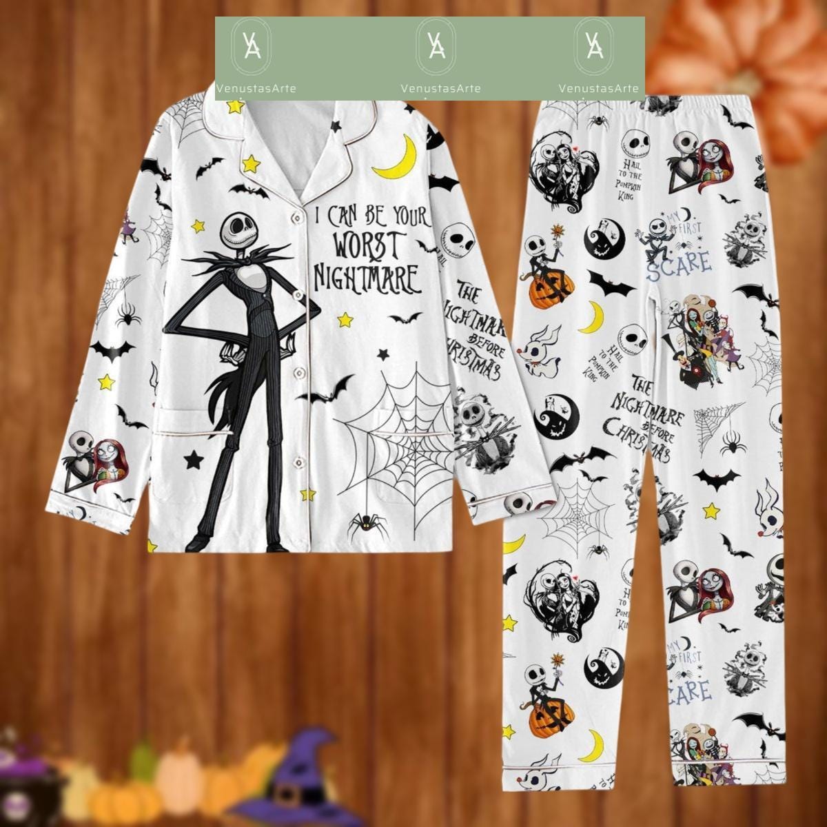Jack Skellington Holiday Pajama Set