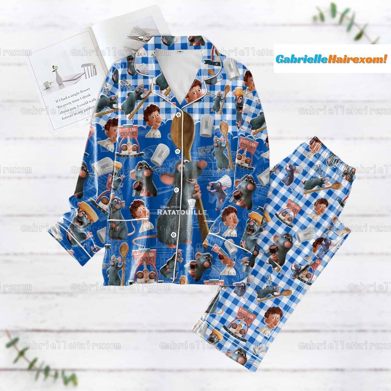 Ratatouille Pajama Set Disney Remy & Chef Theme