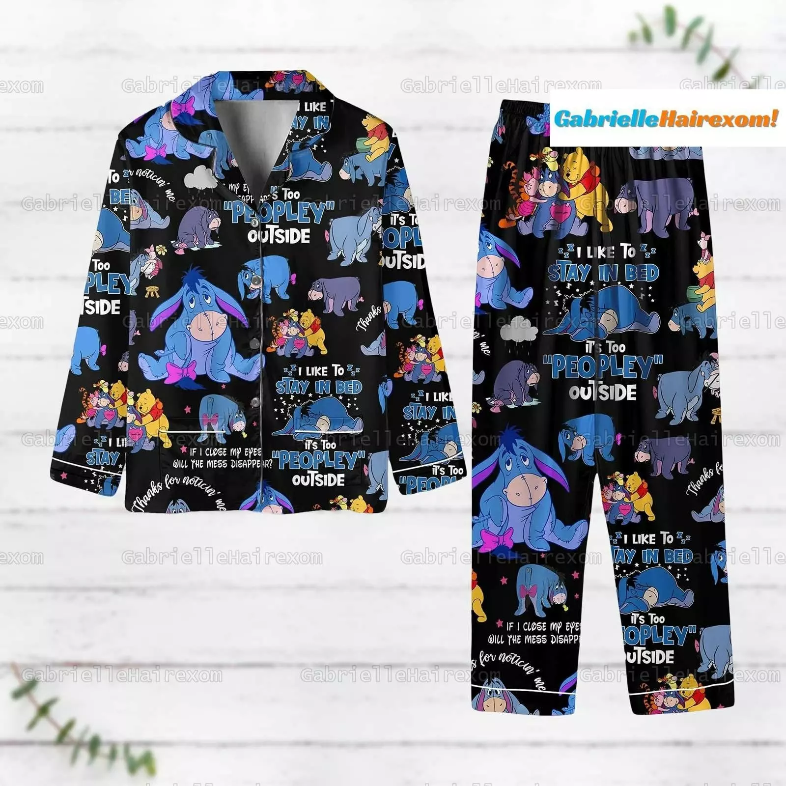 Eeyore & Winnie The Pooh Disney Pajamas
