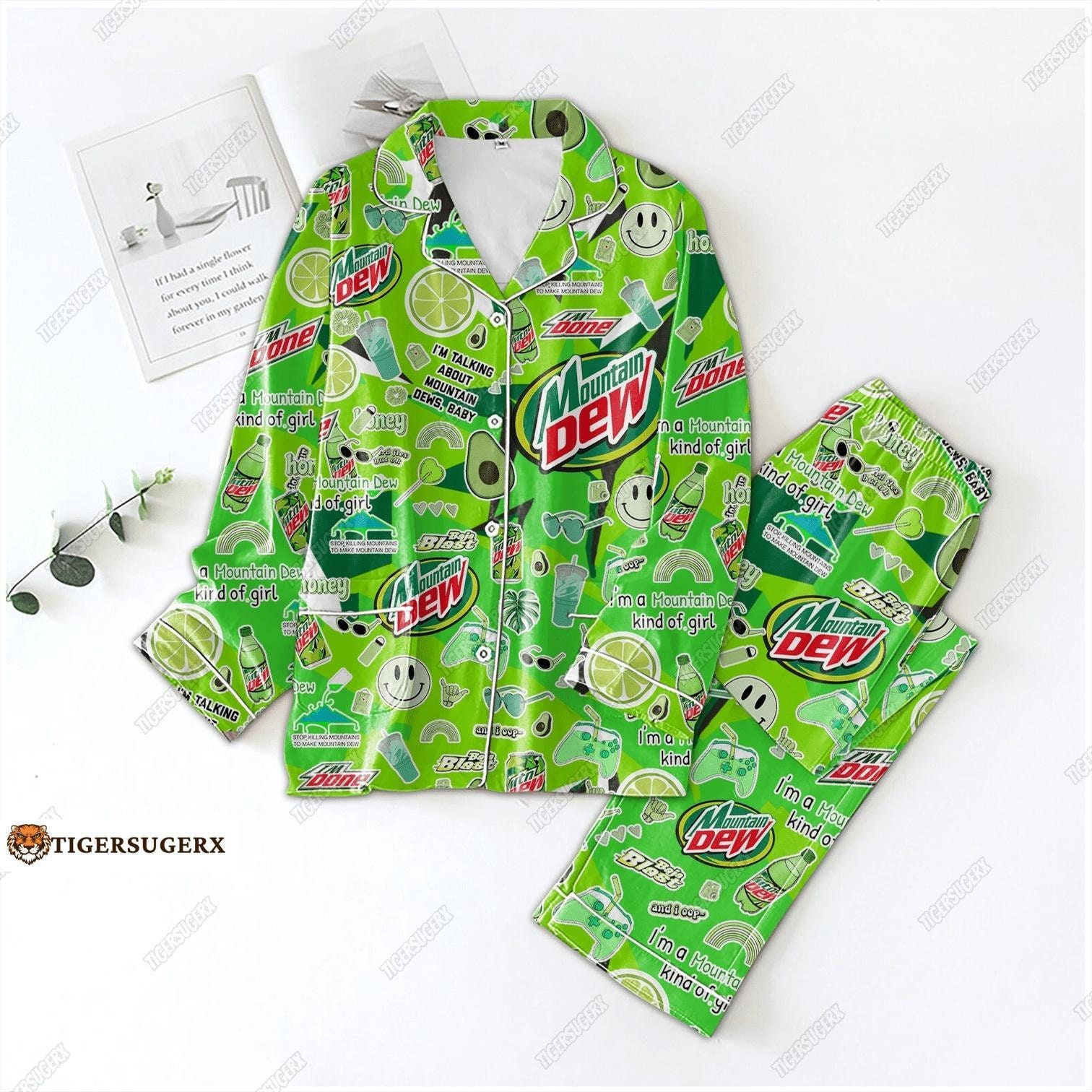 Mountain Dew Pajama Set Hg Mtn Dew Pajama Mountain Dew Pajama Pants Mtn Dew Holiday Pajama Set Of Pajama Mountain Dew Gift