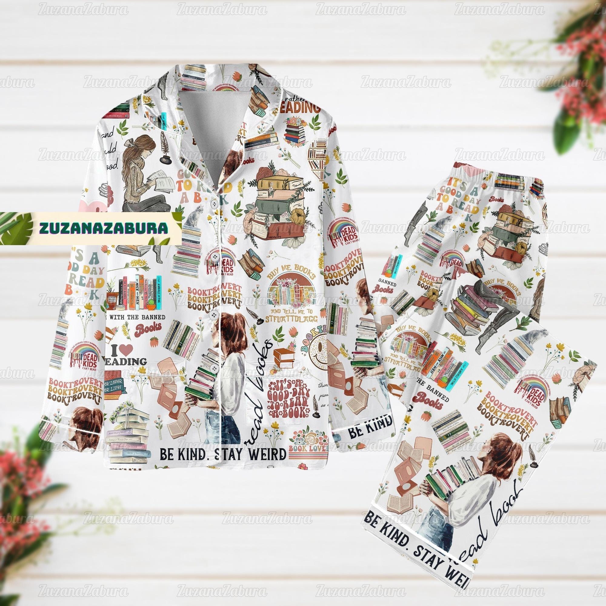 Books Long Sleeve Or Short Sleeve Pyjama Pajama Set