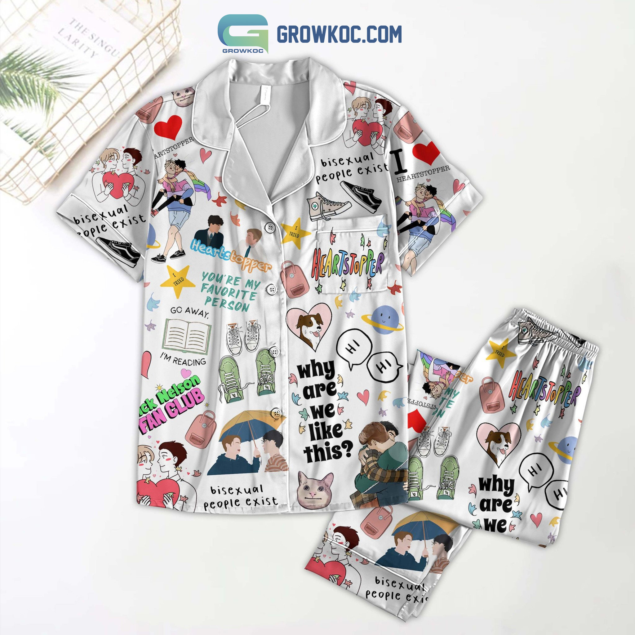 Heartstopper You?Re My Favorite Person Pyjama Pajama Set Nva