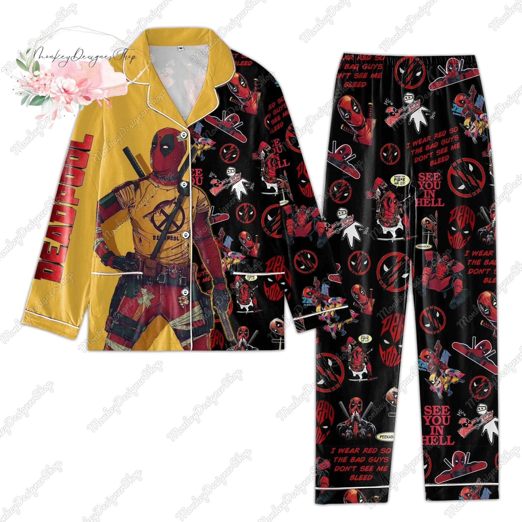 Deadpool & Spider-Man Holiday Pajama Set