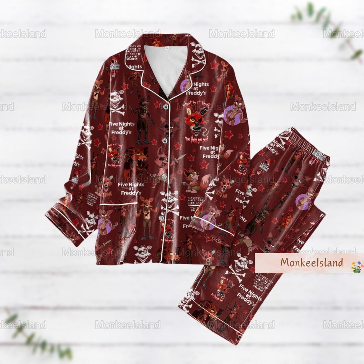 Halloween Five Nights At Freddy?S Pajama Set