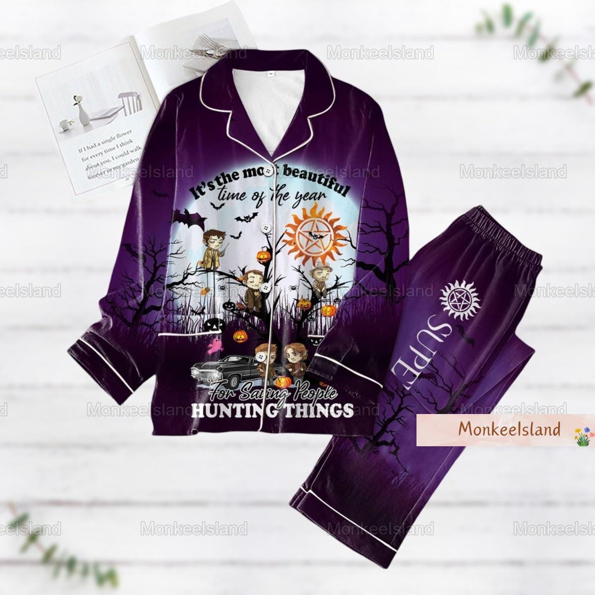 Halloween Supernatural Pajama Set