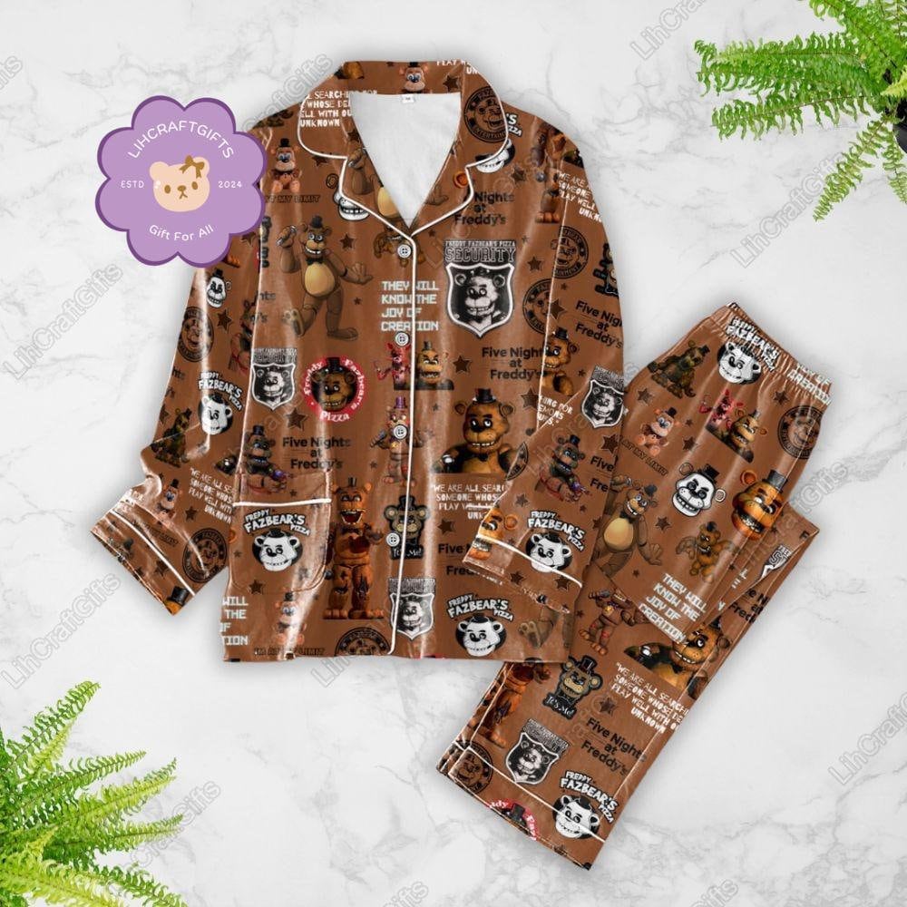 Halloween Five Nights At Freddy Pajama Set
