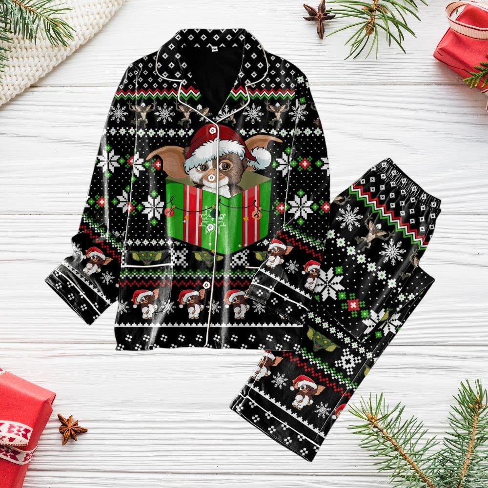 Super Mario Bros Xmas Pajama Set, Mario Characters Peach Yoshi Santa Perfect Video Game Gift For Gamer