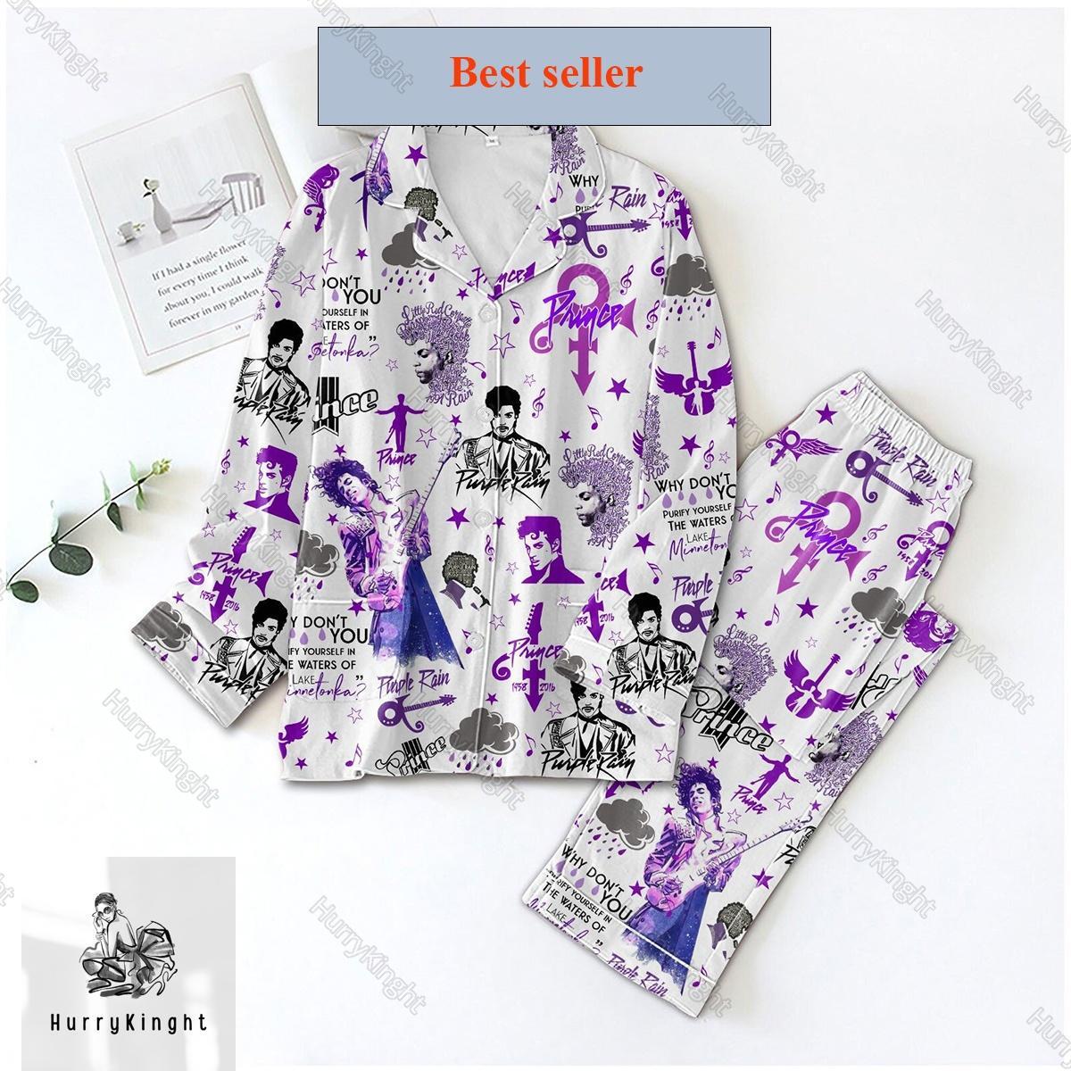 Prince Purple Rain Family Pajama Set