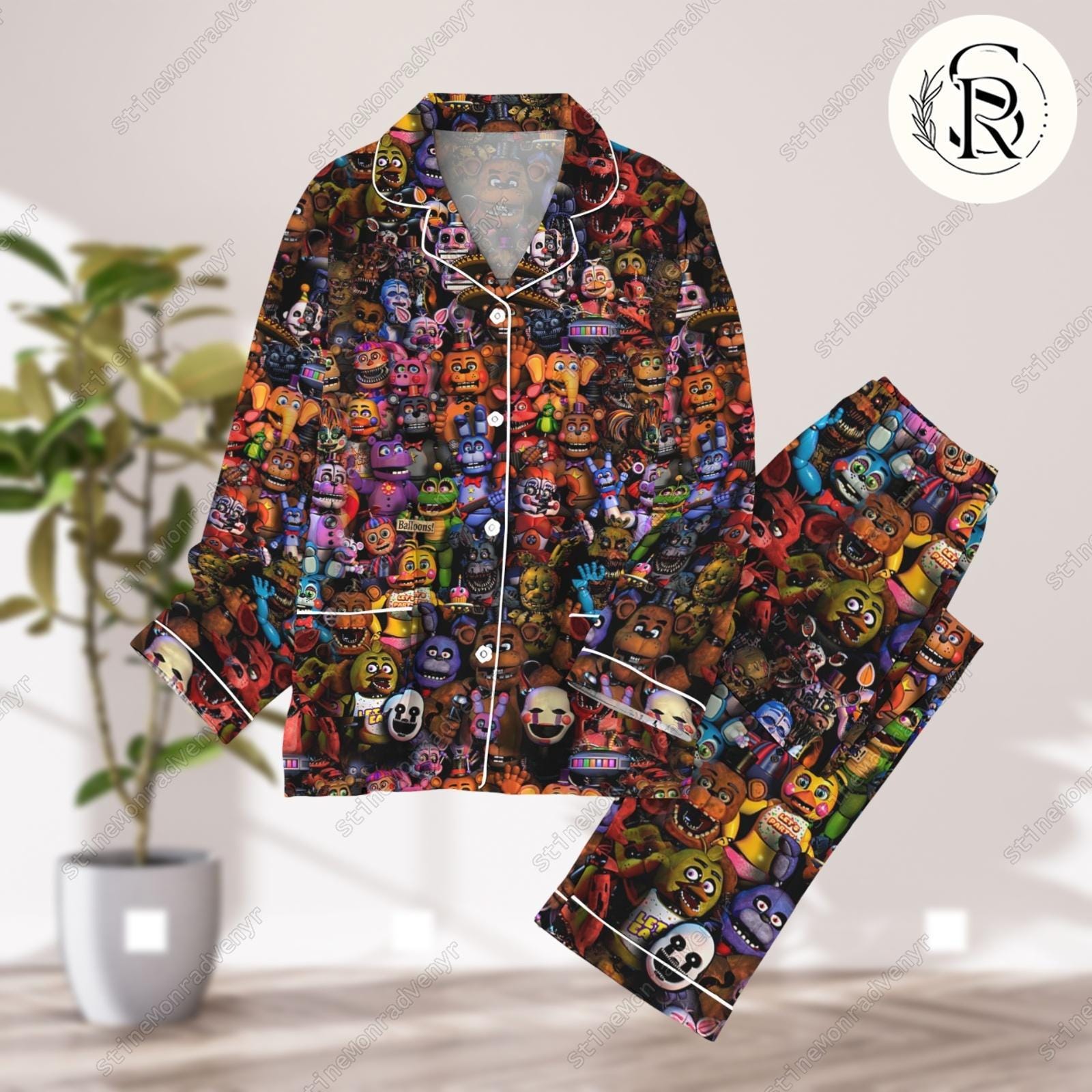 Five Nights At Freddy?S Halloween Pajama Set