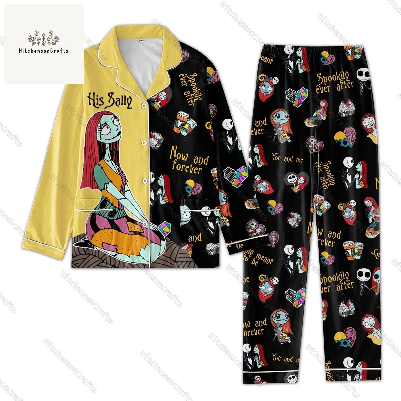 Sally Long Sleeve Or Short Sleeve Pyjama Pajama Set