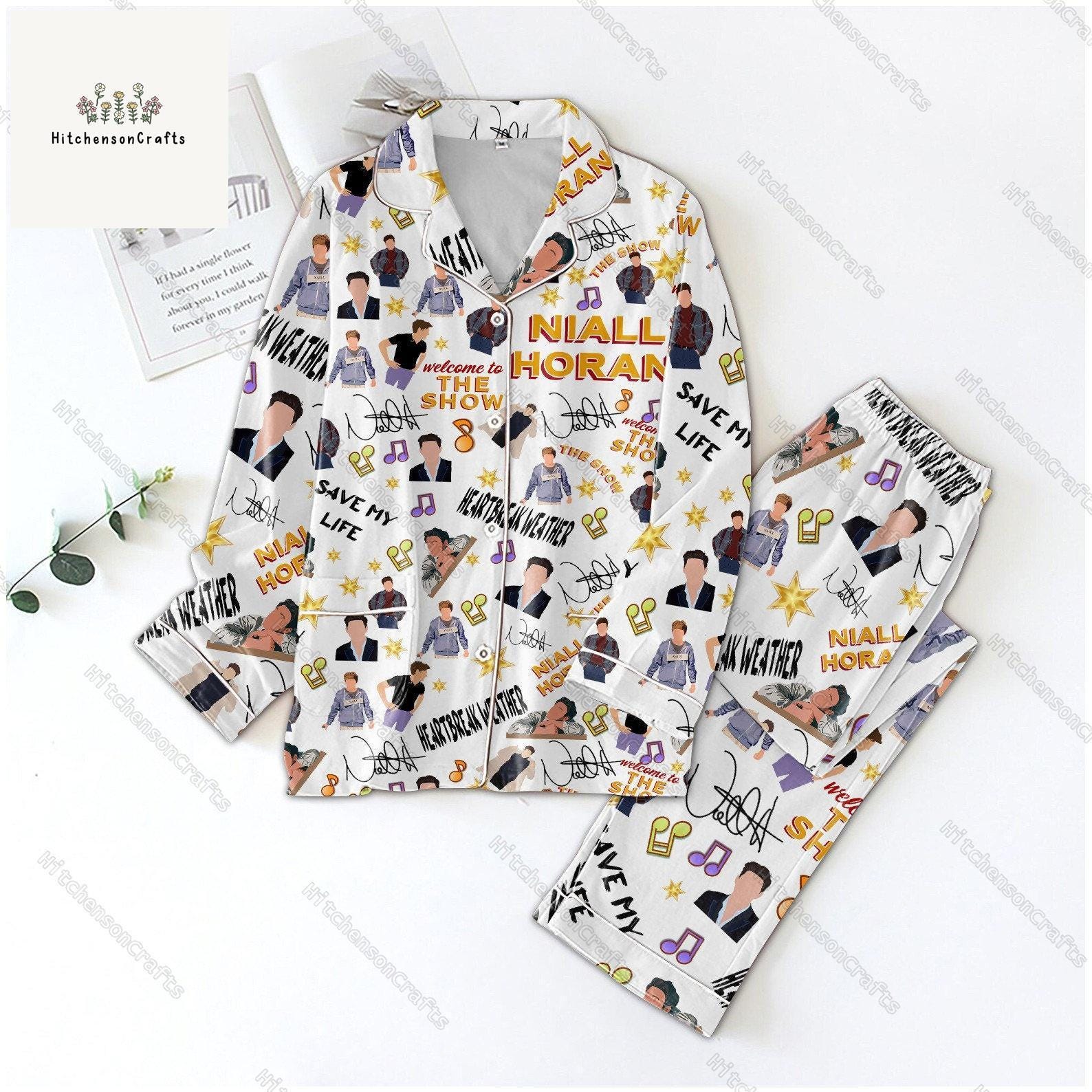 Niall Horan Long Sleeve Or Short Sleeve Pyjama Pajama Set