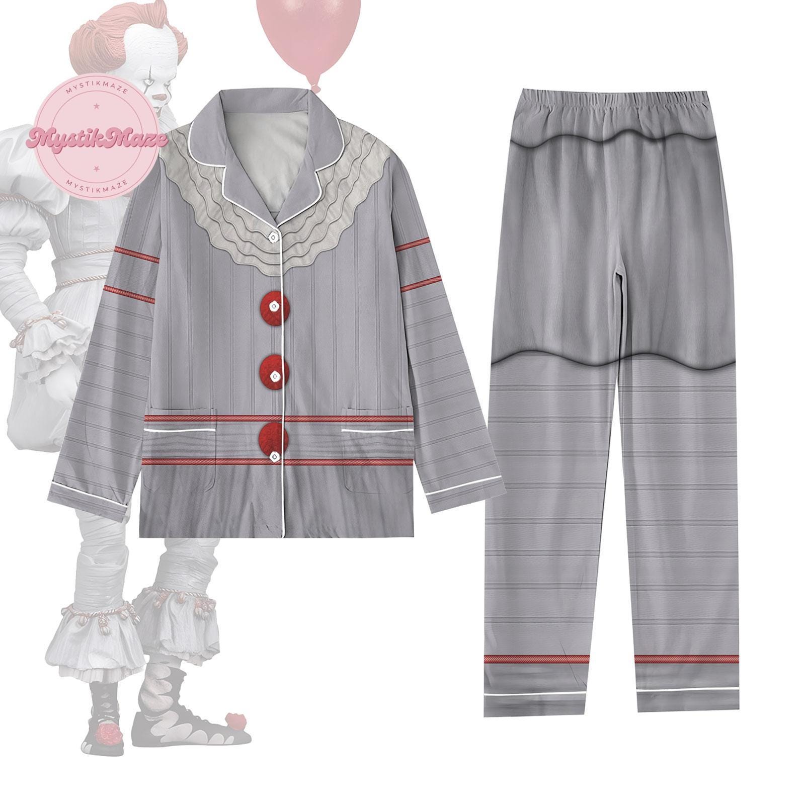Halloween Pennywise Cosplay Costume Pajama Set