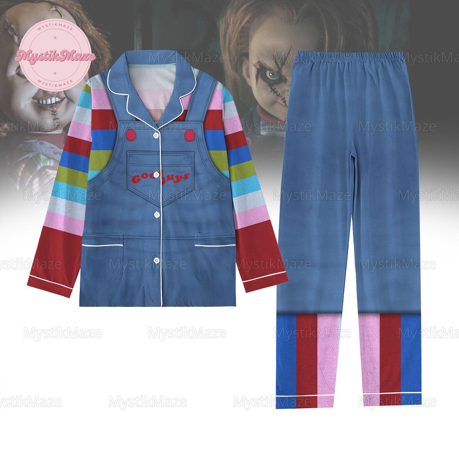 Halloween Chucky Costume Pajama Set