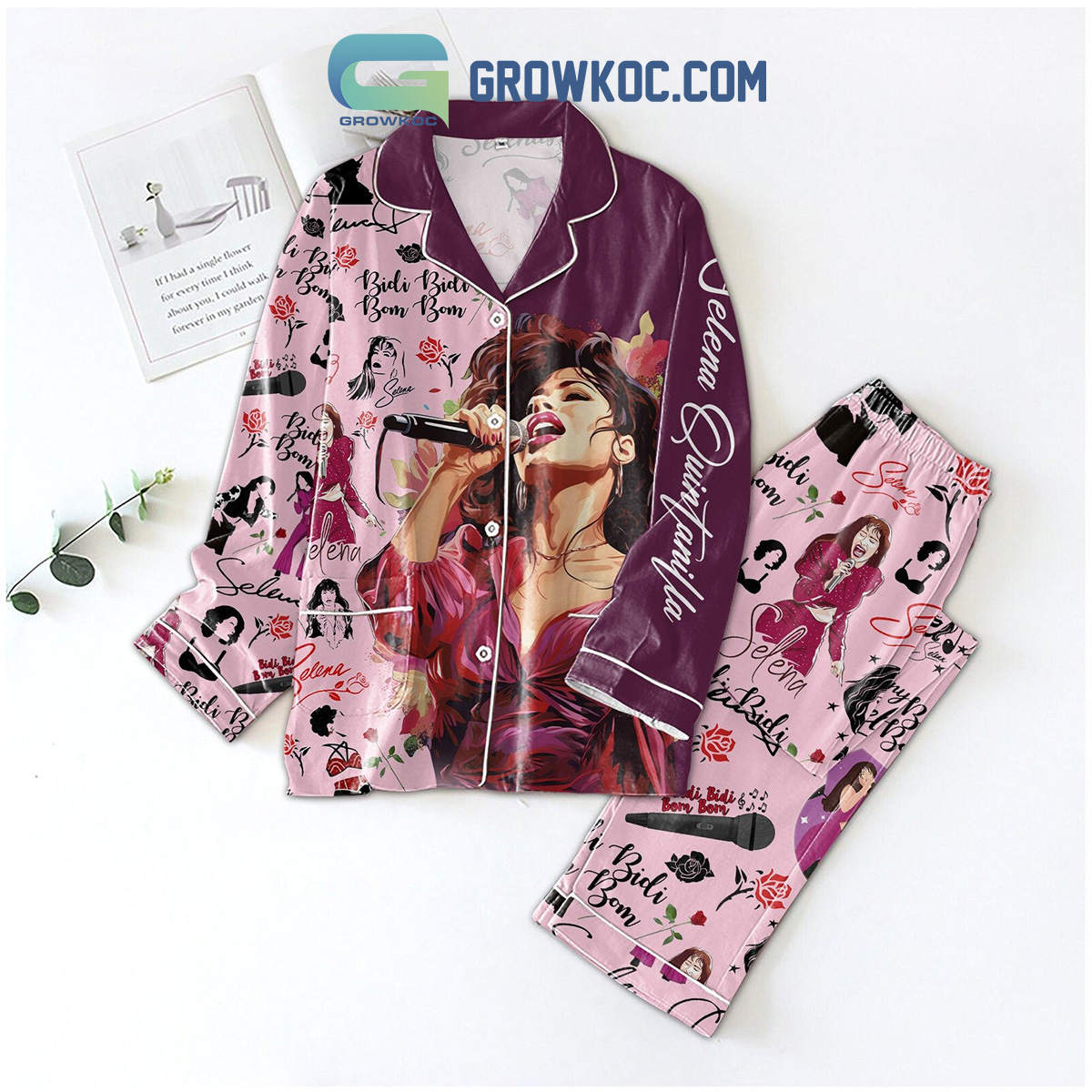 Selena Quintanilla Roses Anything For Selenas Pyjama Pajama Set Nva