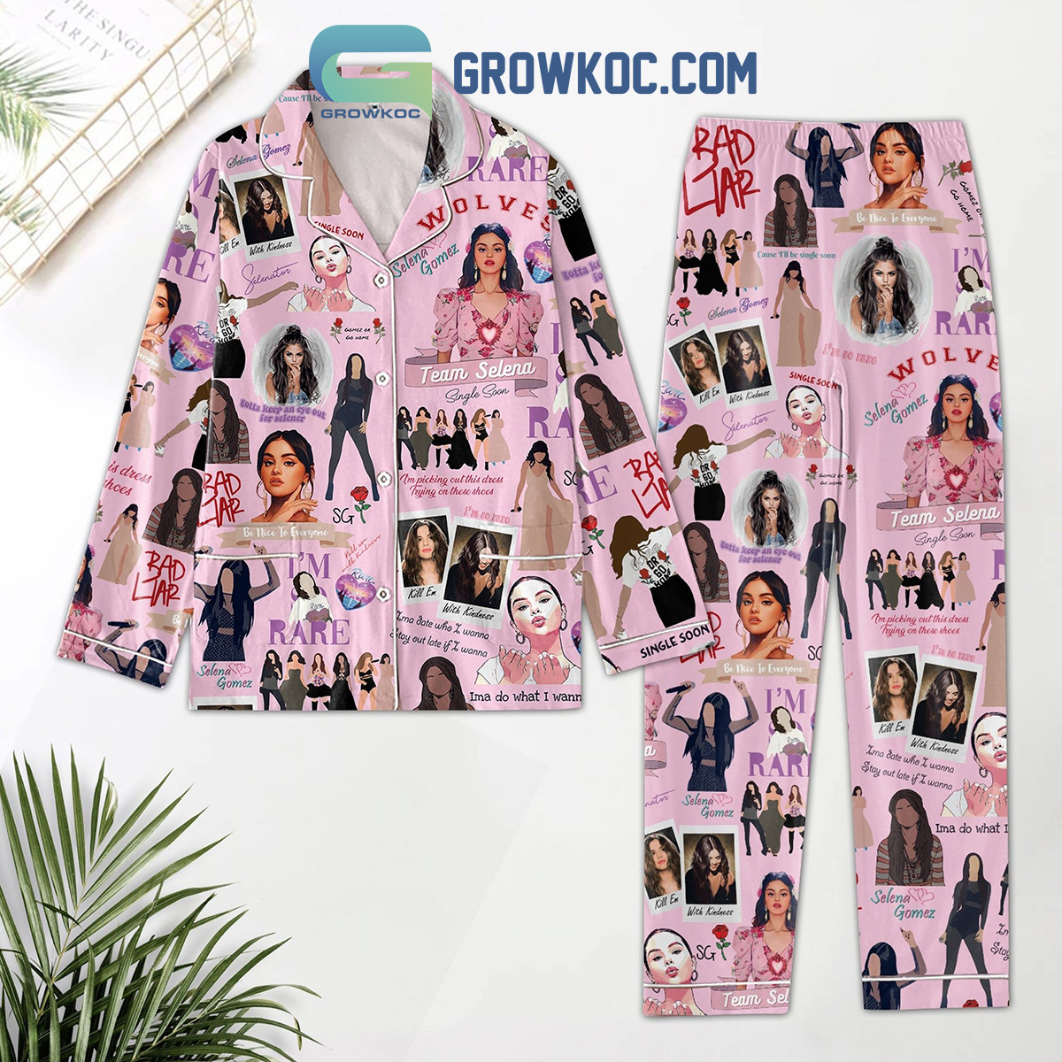 Selena Gomez I?M So Rare Team Selena Single Soon Pyjama Pajama Set Nva