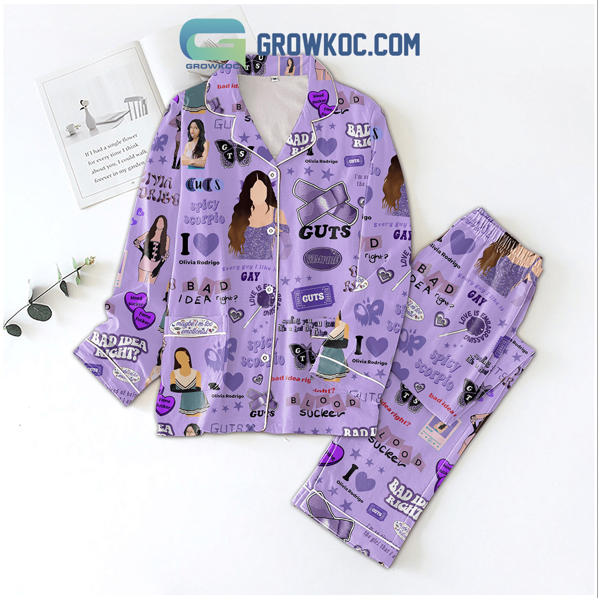 Olivia Rodrigo Spicy Scorpio Every Guy I Like Is Gay Pyjama Pajama Set Nva