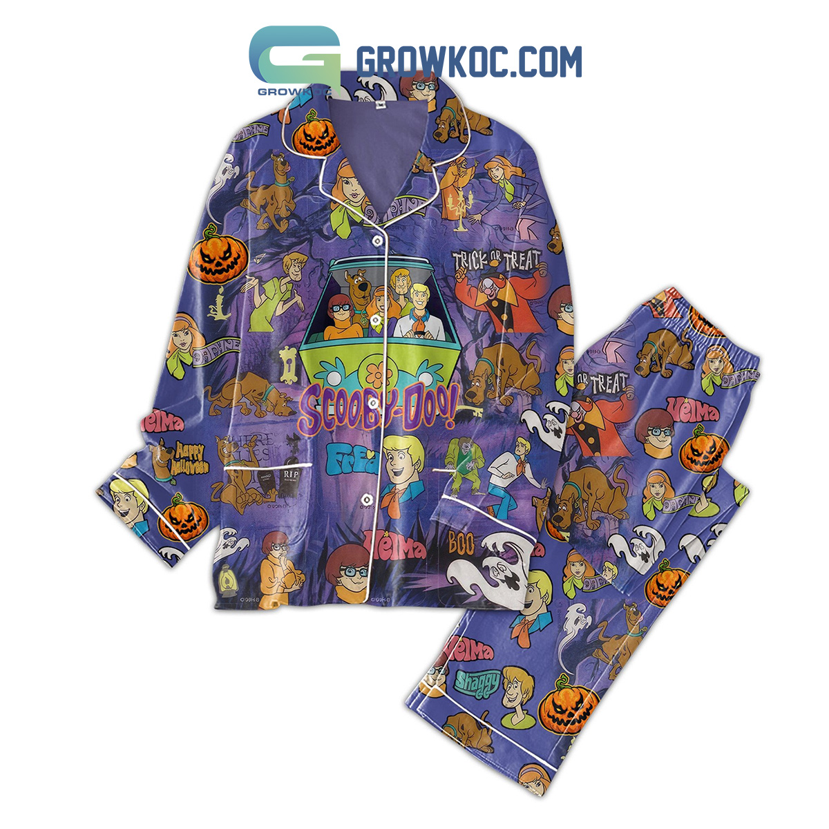 Scooby Doo Trick Or Treat Pyjama Pajama Set Nva