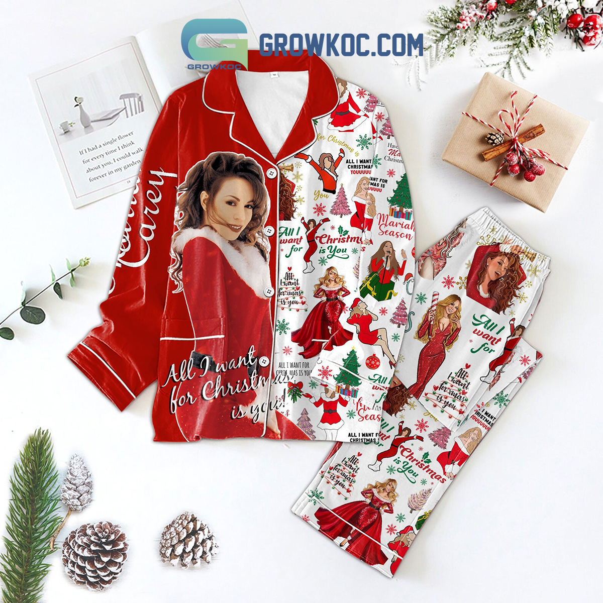 Mariah Carey Merry Holiday Family Matching Pajama Set Gifts Hg