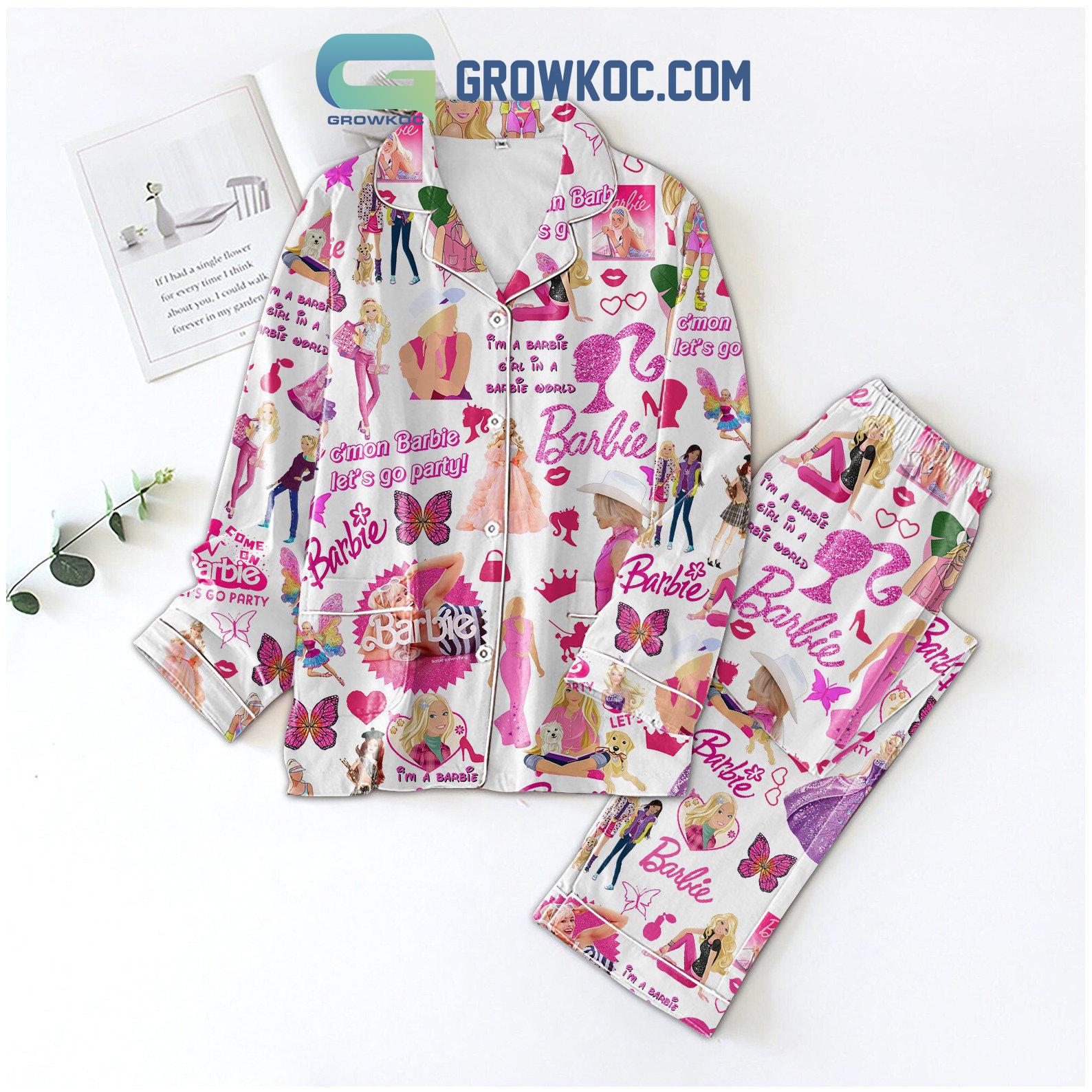 I?M A Barbie Girl In A Barbie World Pyjama Pajama Set Nva