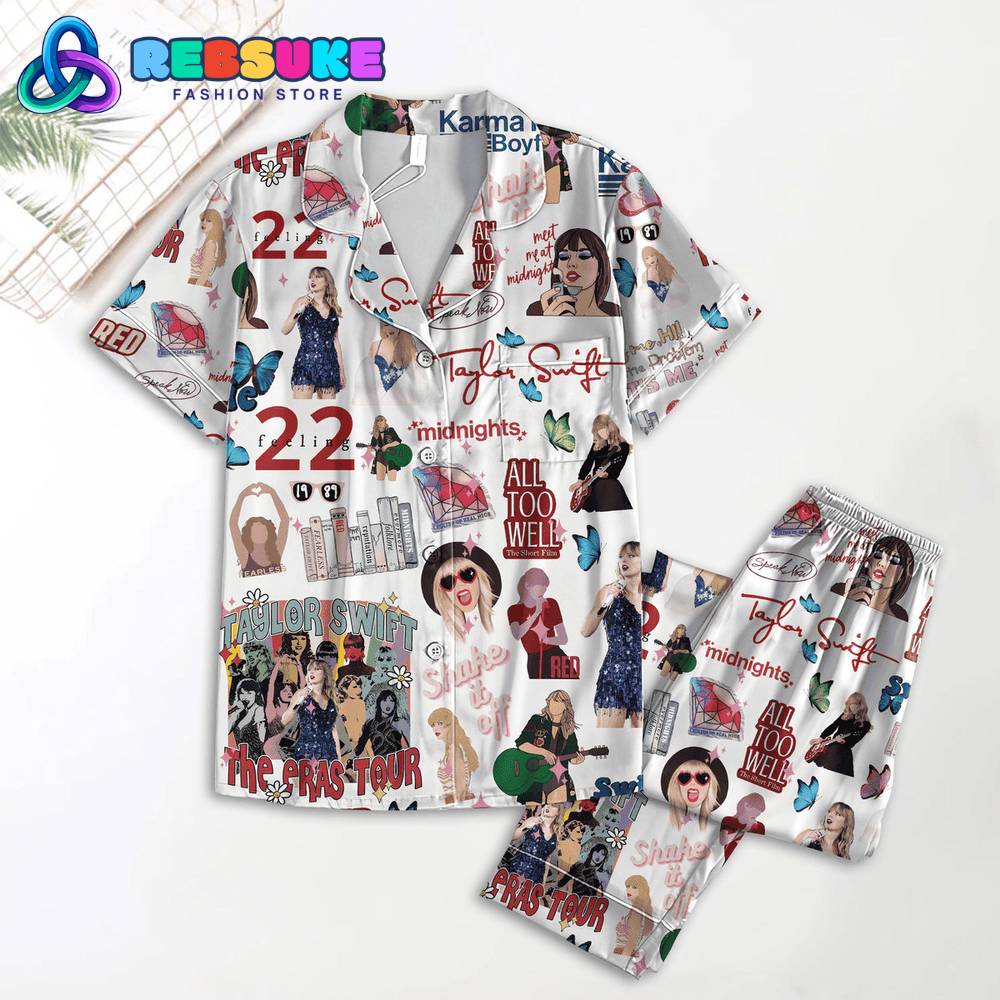 Ts Swift Swifties The Eras Tour Lover Short Pyjama Pajama Set Nva