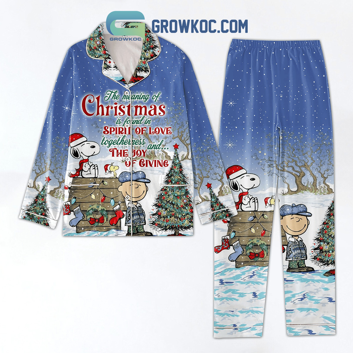Snoopy The Meaning Of Is Found In Spirit Of Love Togethermess And The Joy Of Giving Pyjama Pajama Set Nva