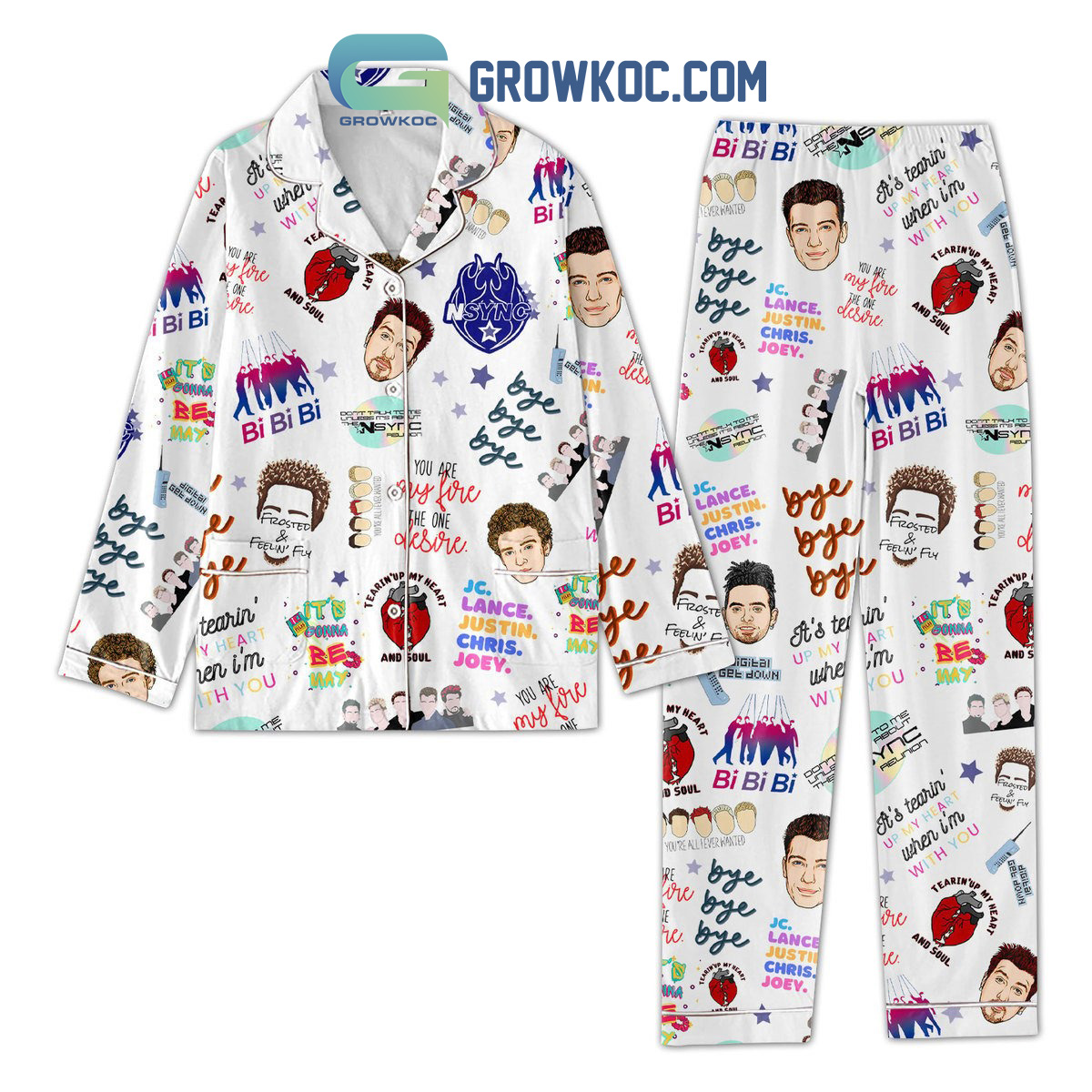 Nsync Bye Bye Bye Pyjama Pajama Set Nva
