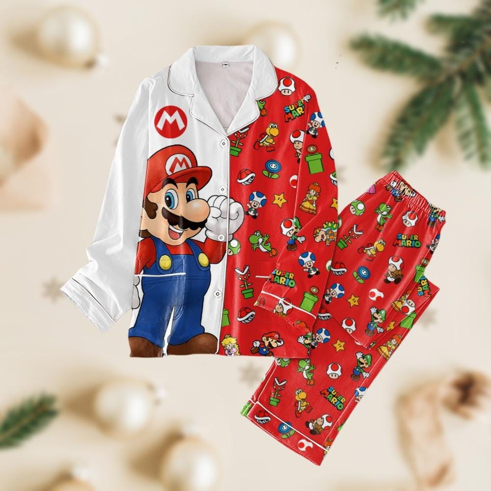 Super Mario Xmas Pajama Set