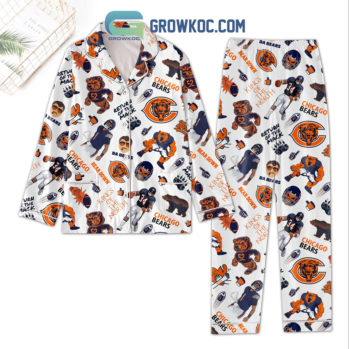 Chicago King Of The North Pyjama Pajama Set Nva