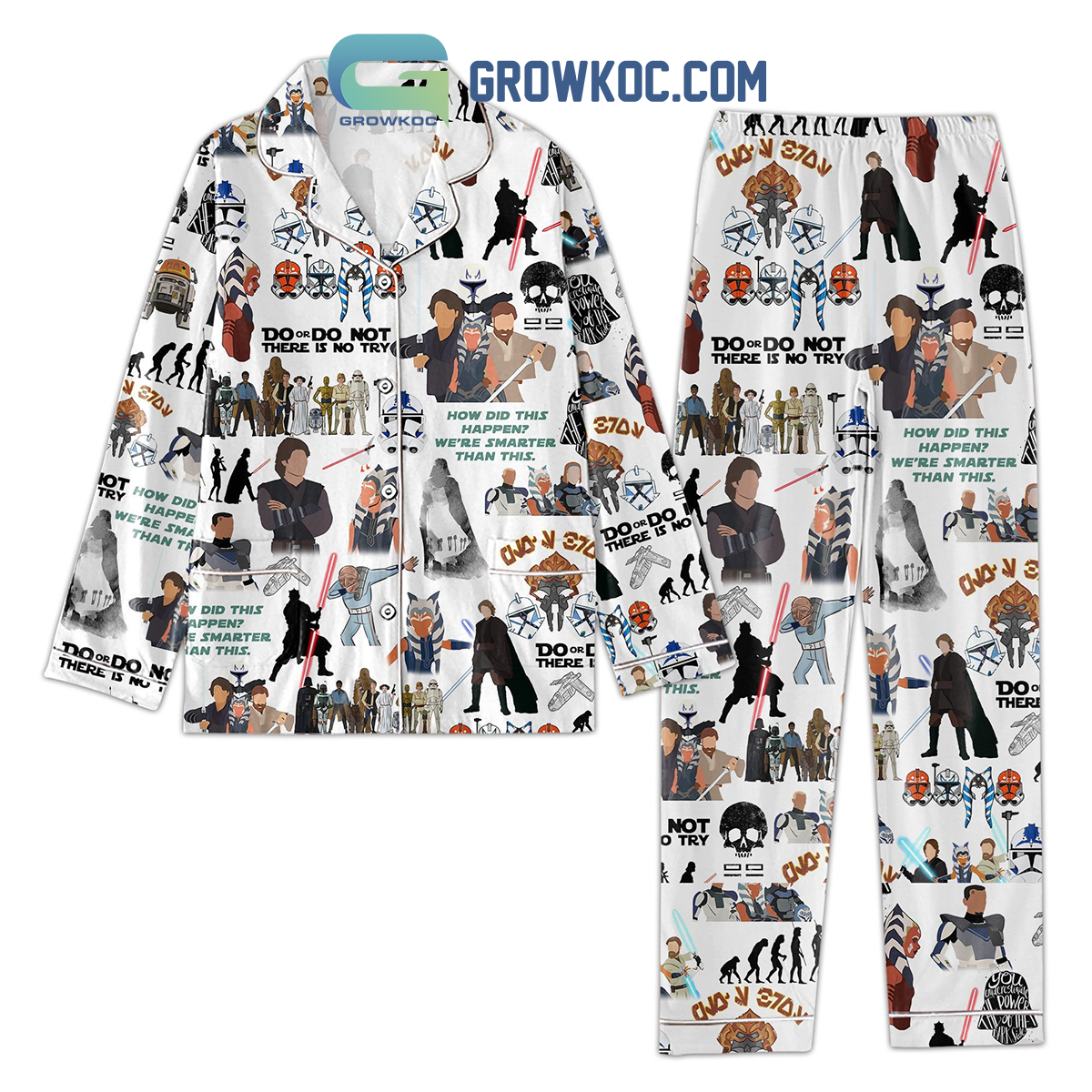 Star Wars Do Or Do Not There Is No Try Pyjama Pajama Set Nva