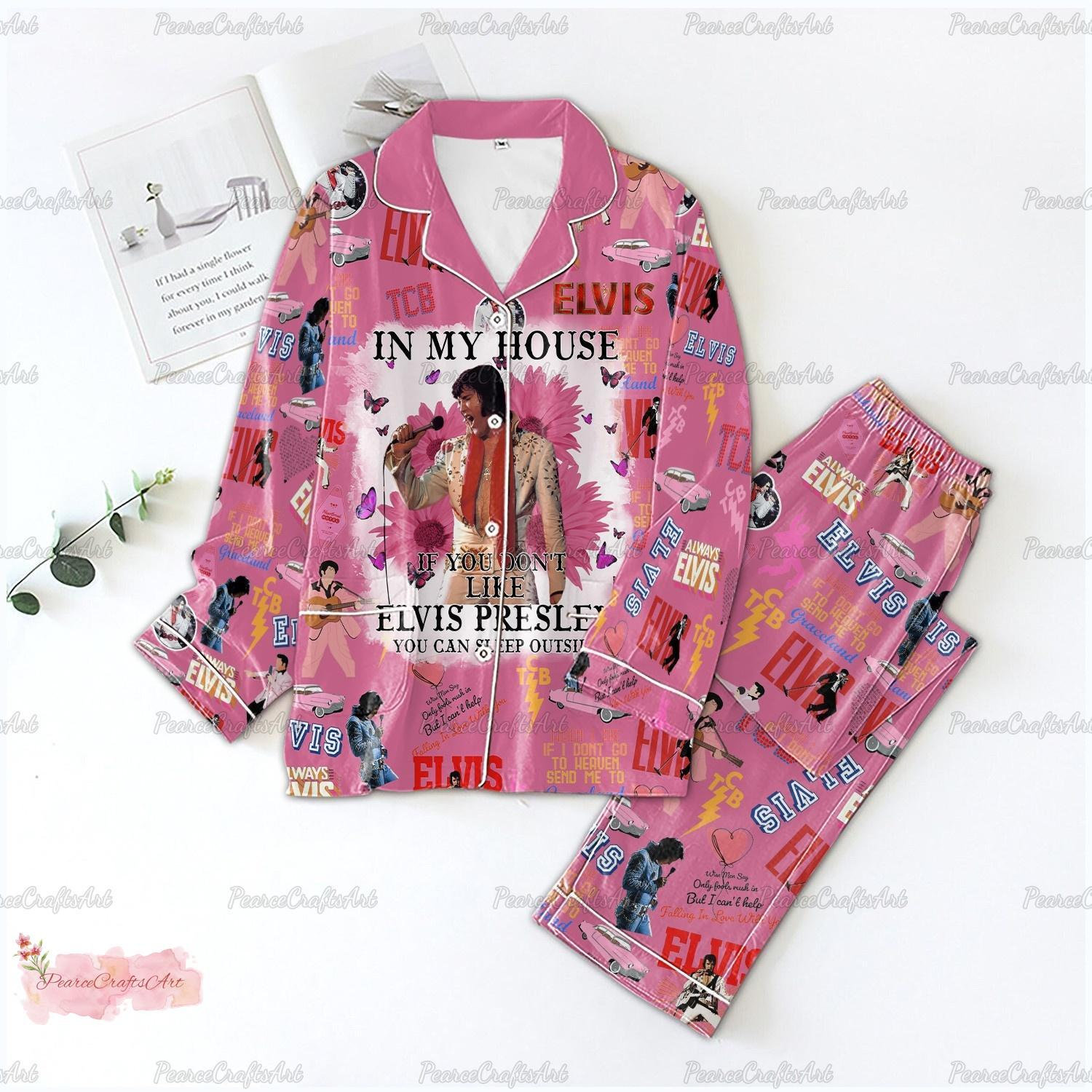 Elvis Presley Pajama Set, King Of Rock & Roll & Elvis Shirt