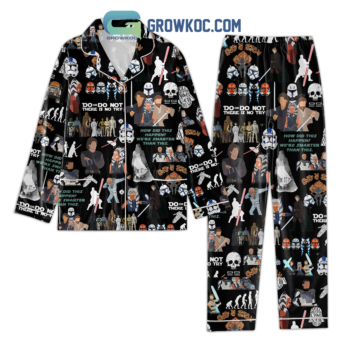 Star Wars How Dis This Happen We?Re Smarter Than This Pyjama Pajama Set Nva