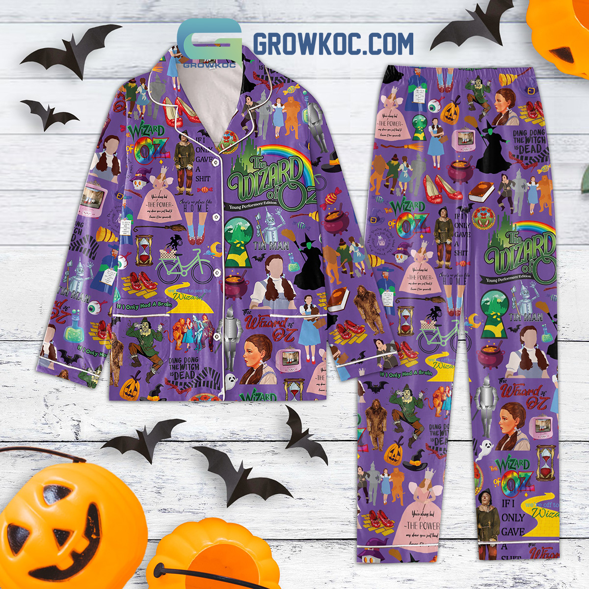 The Wizard Of Oz If I Only Gave A Shit Pyjama Pajama Set Nva