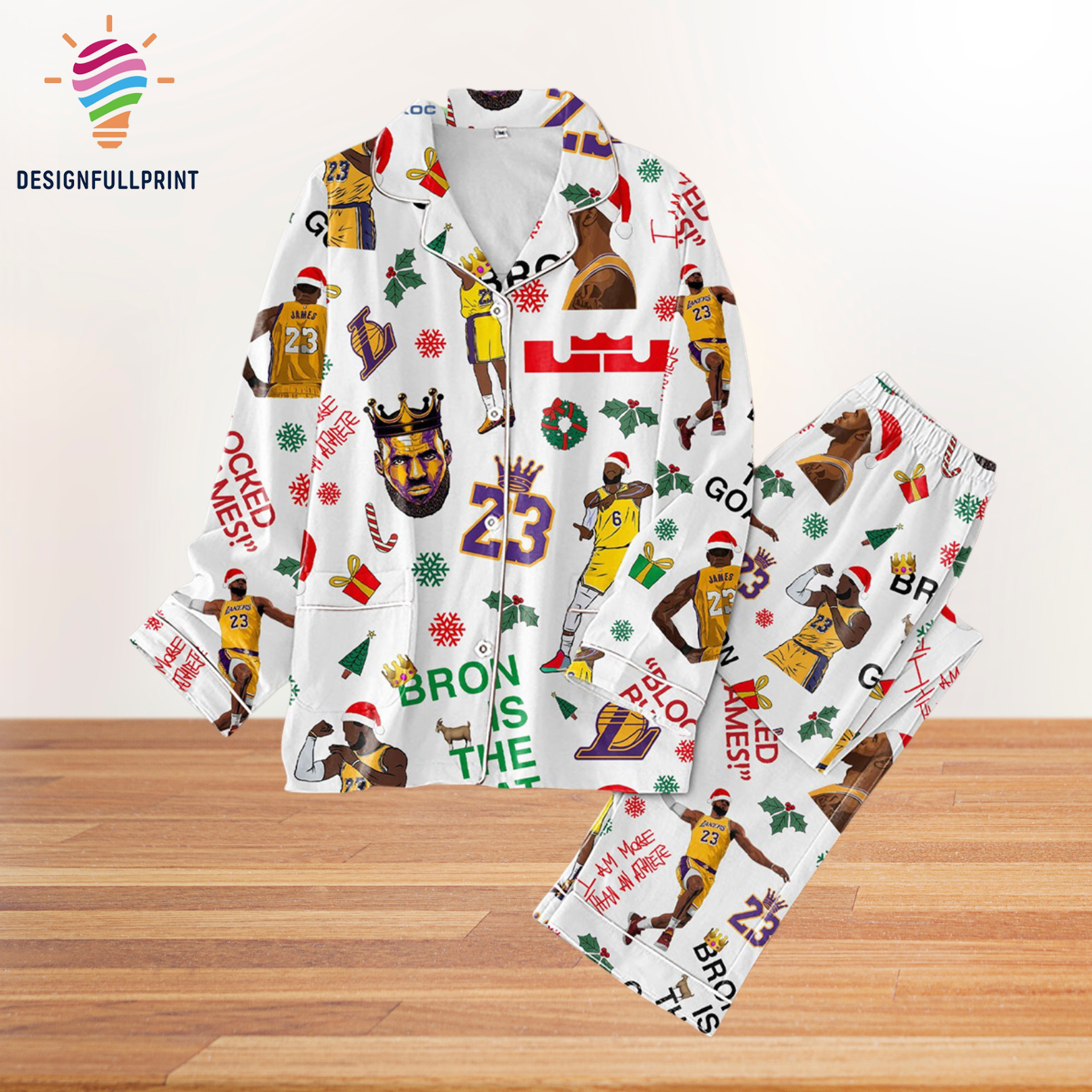 Lebron James 23 Pyjama Pajama Set Nva