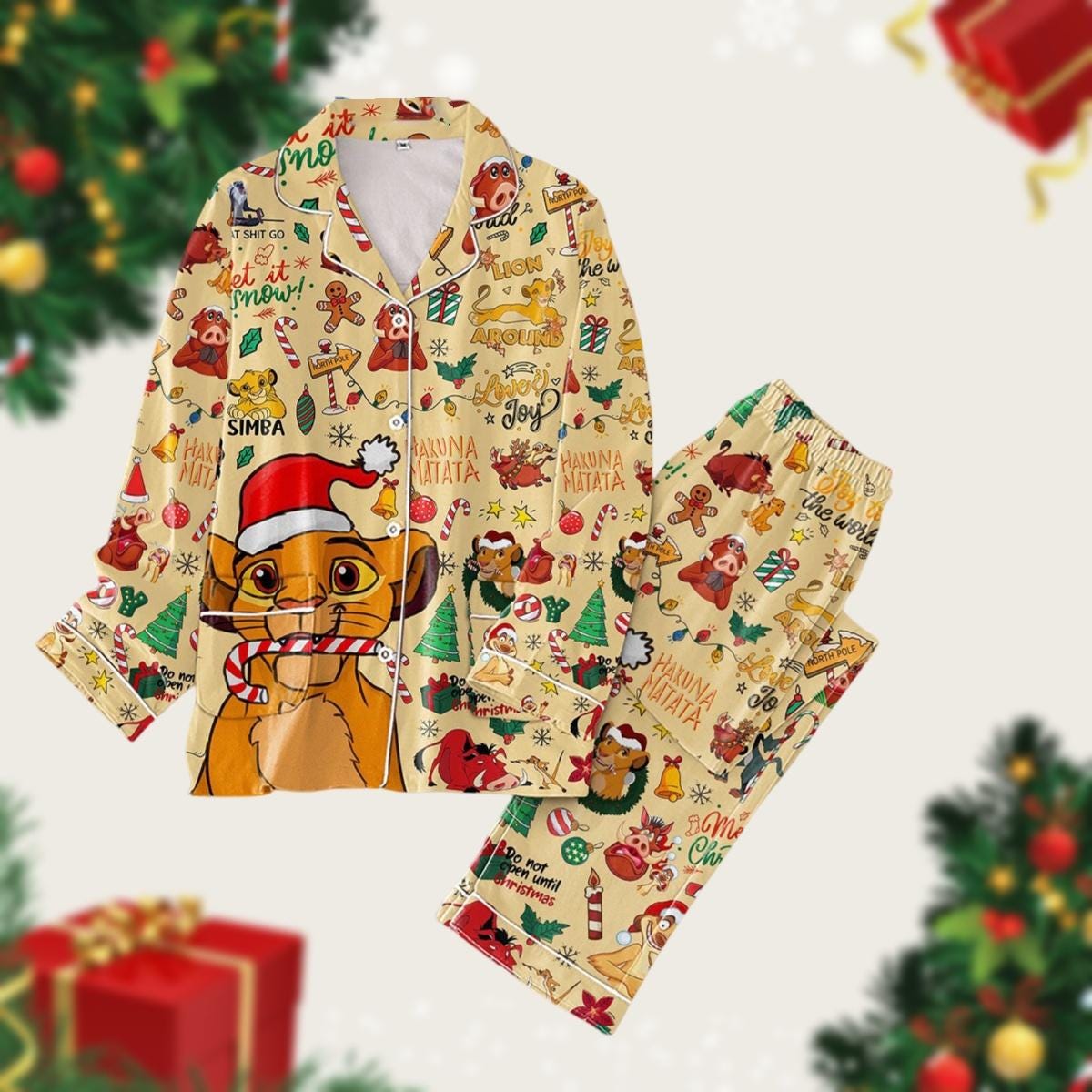 The Lion King Xmas Pajama Set