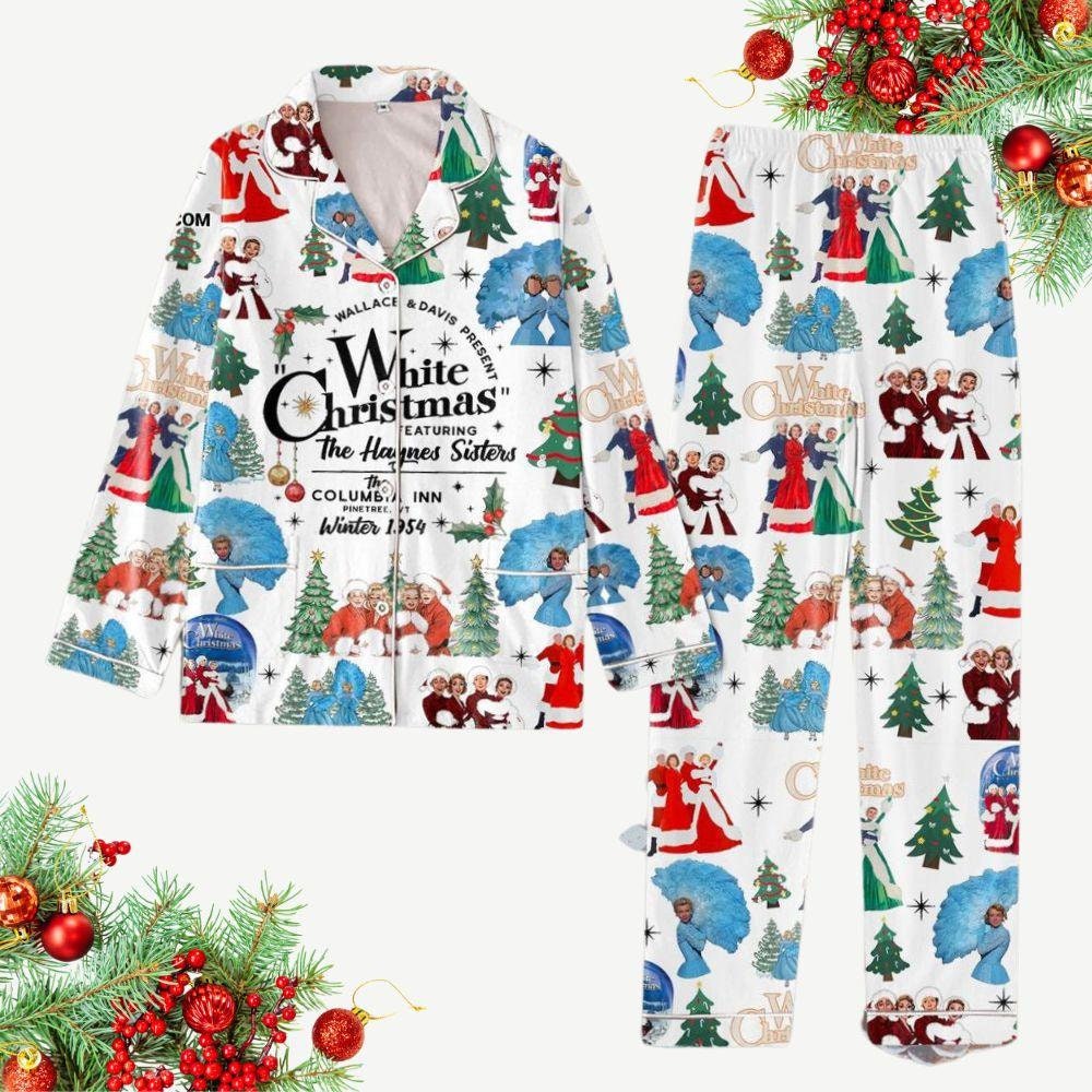 White Movie Pajama Set