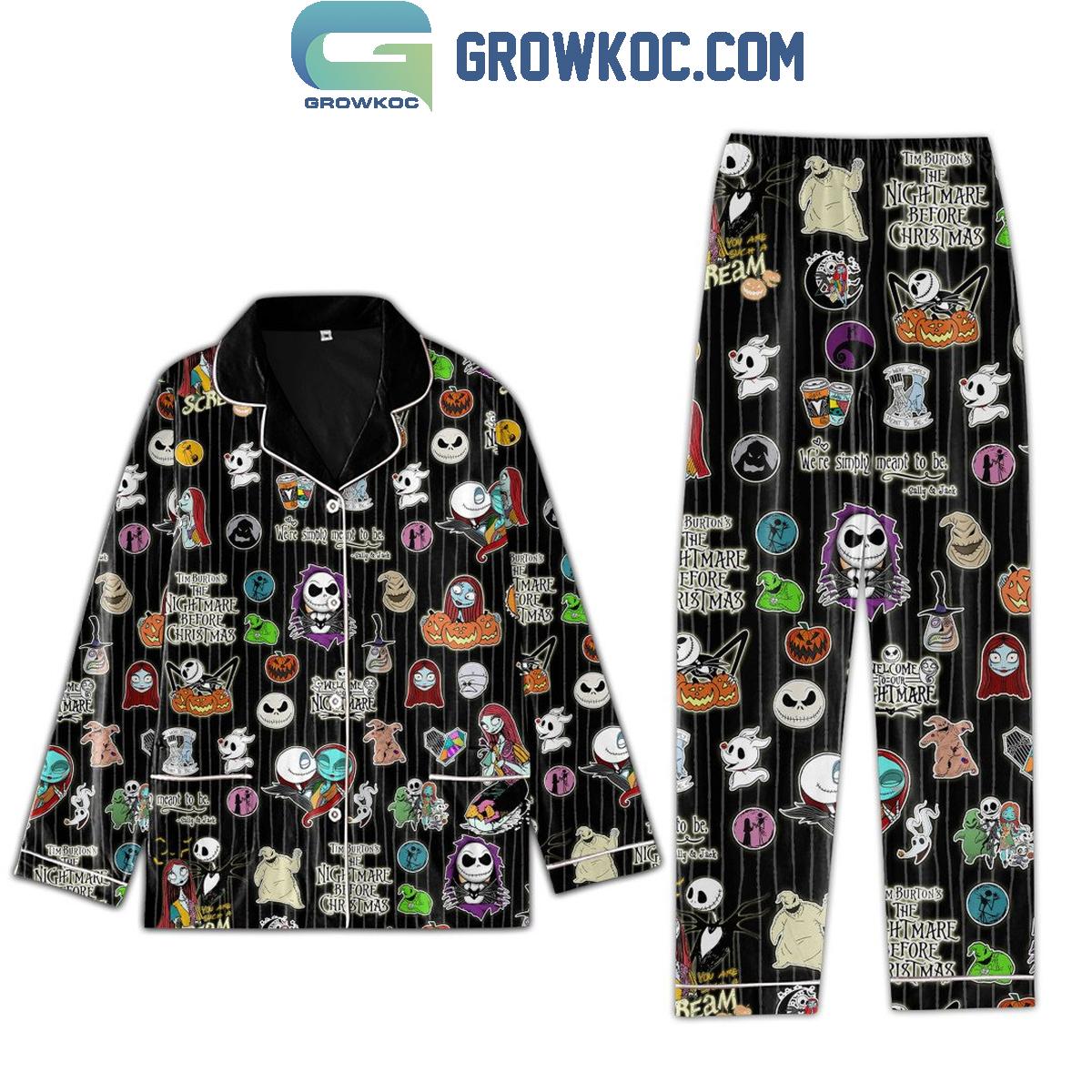 Nightmare Before Welcome Comfortable Pyjama Pajama Set Nva