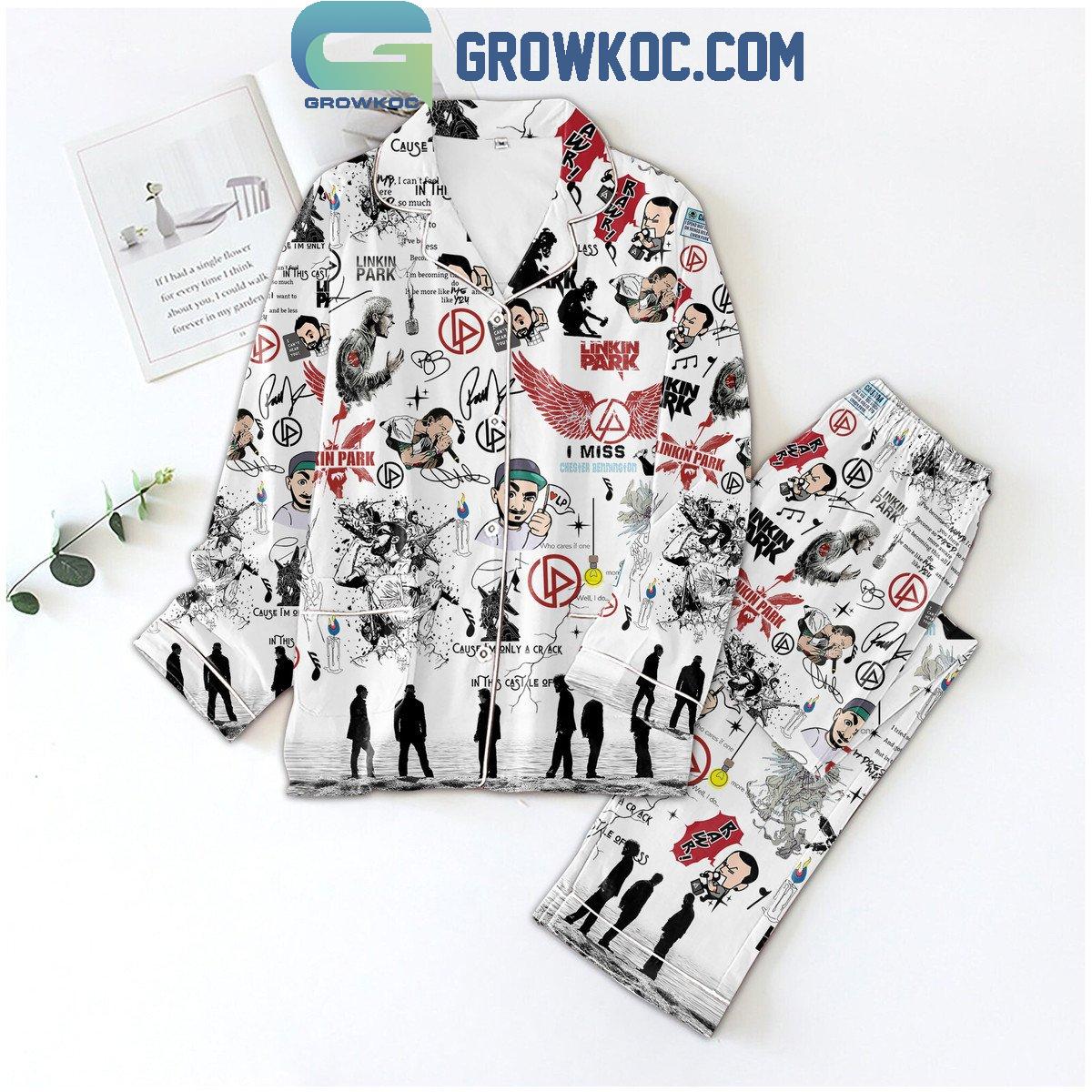 Linkin Park I Miss Chester Bennington Comfortable Pyjama Pajama Set Nva