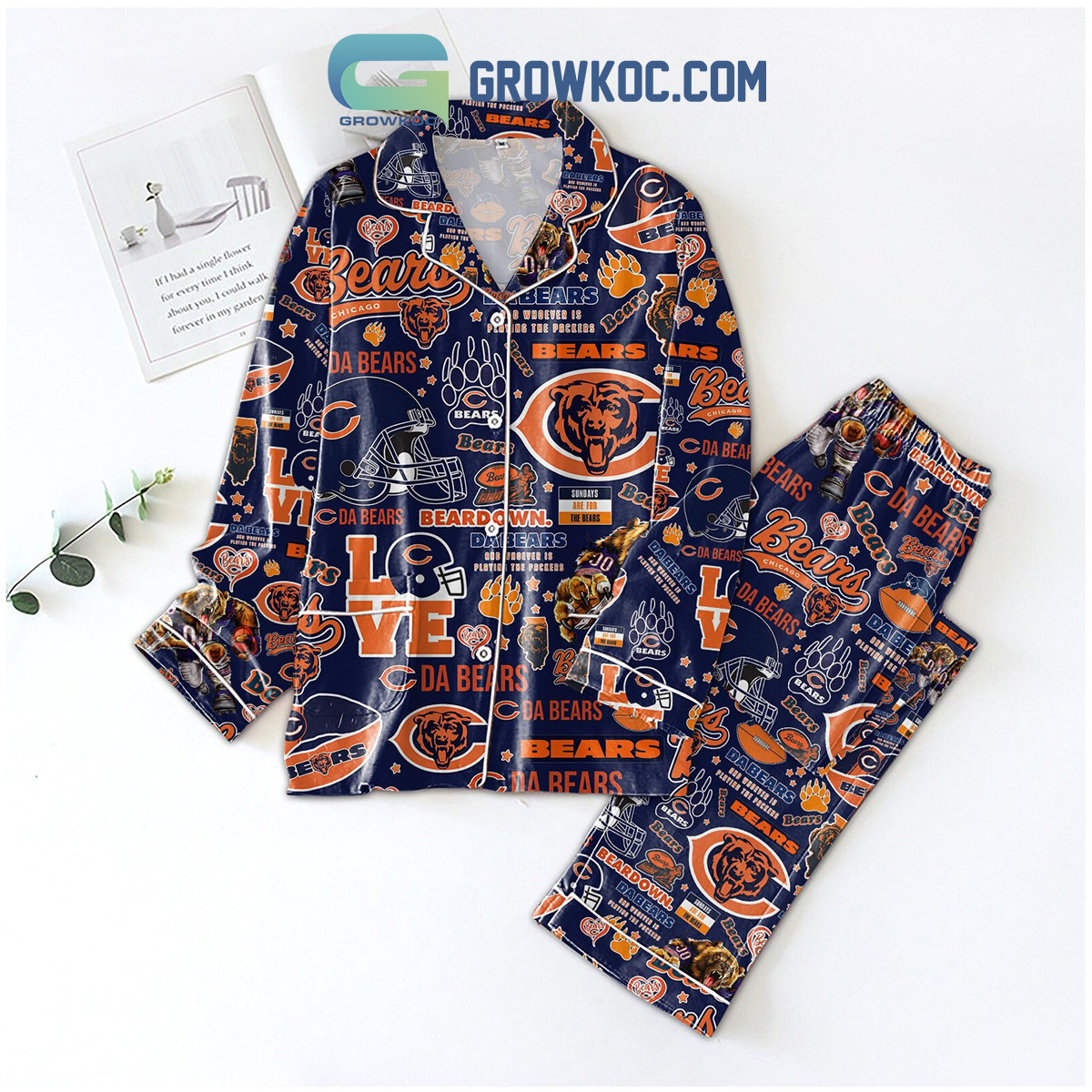 Cleveland Browns Dawg Pound Love Pyjama Pajama Set Nva