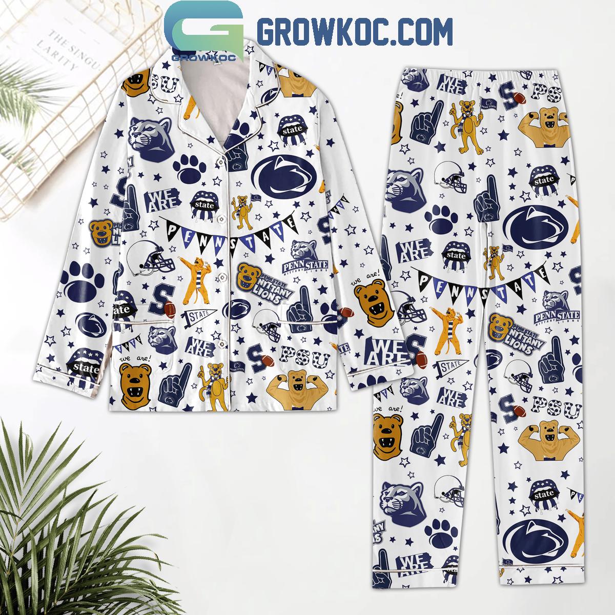 Penn State Nittany Lions We Are Lions 2025 Comfortable Pyjama Pajama Set Nva