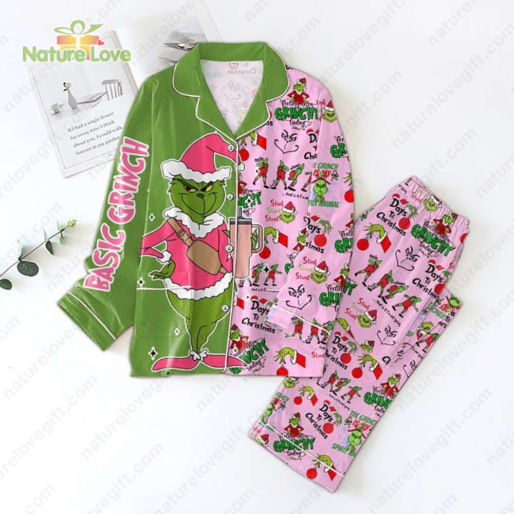 Basic Grinch Pajama Pink Grinchs Pyjama Pajama Set Nva Silk Pyjama Pajama Set Nva Set