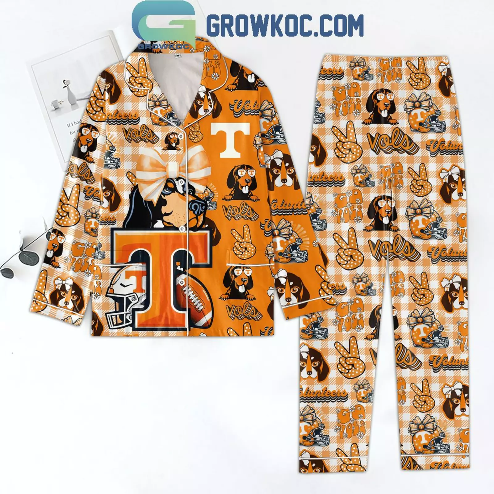 Tennessee Go Vols 2025 Orange Comfortable Pyjama Pajama Set Nva