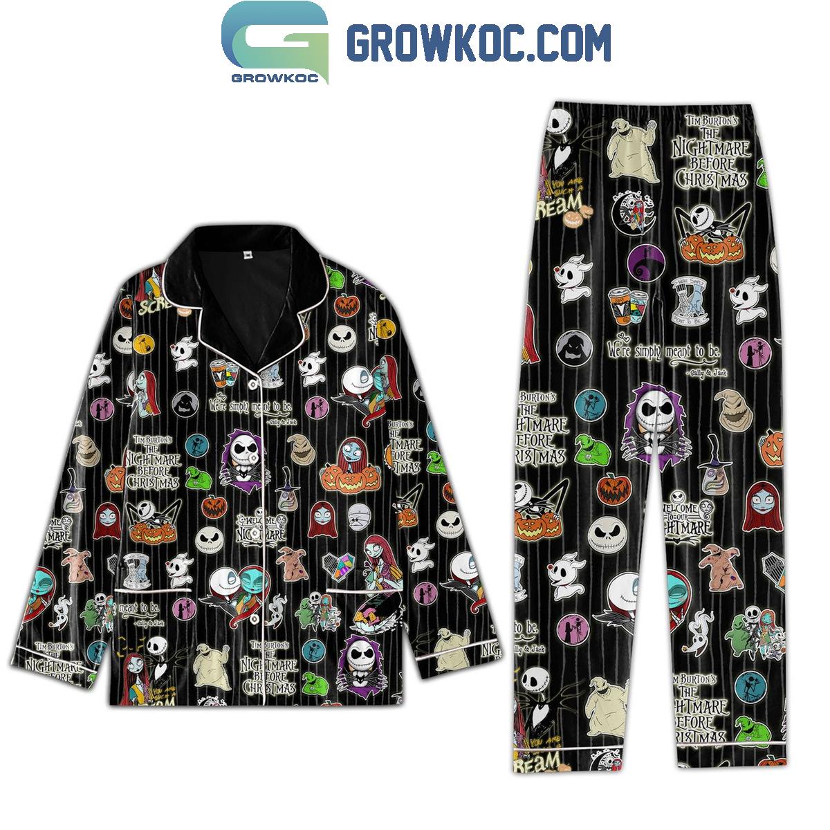 The Nightmare Before Welcome To Our Nightmares Polyester Family Matching Pajama Set Gifts Hg