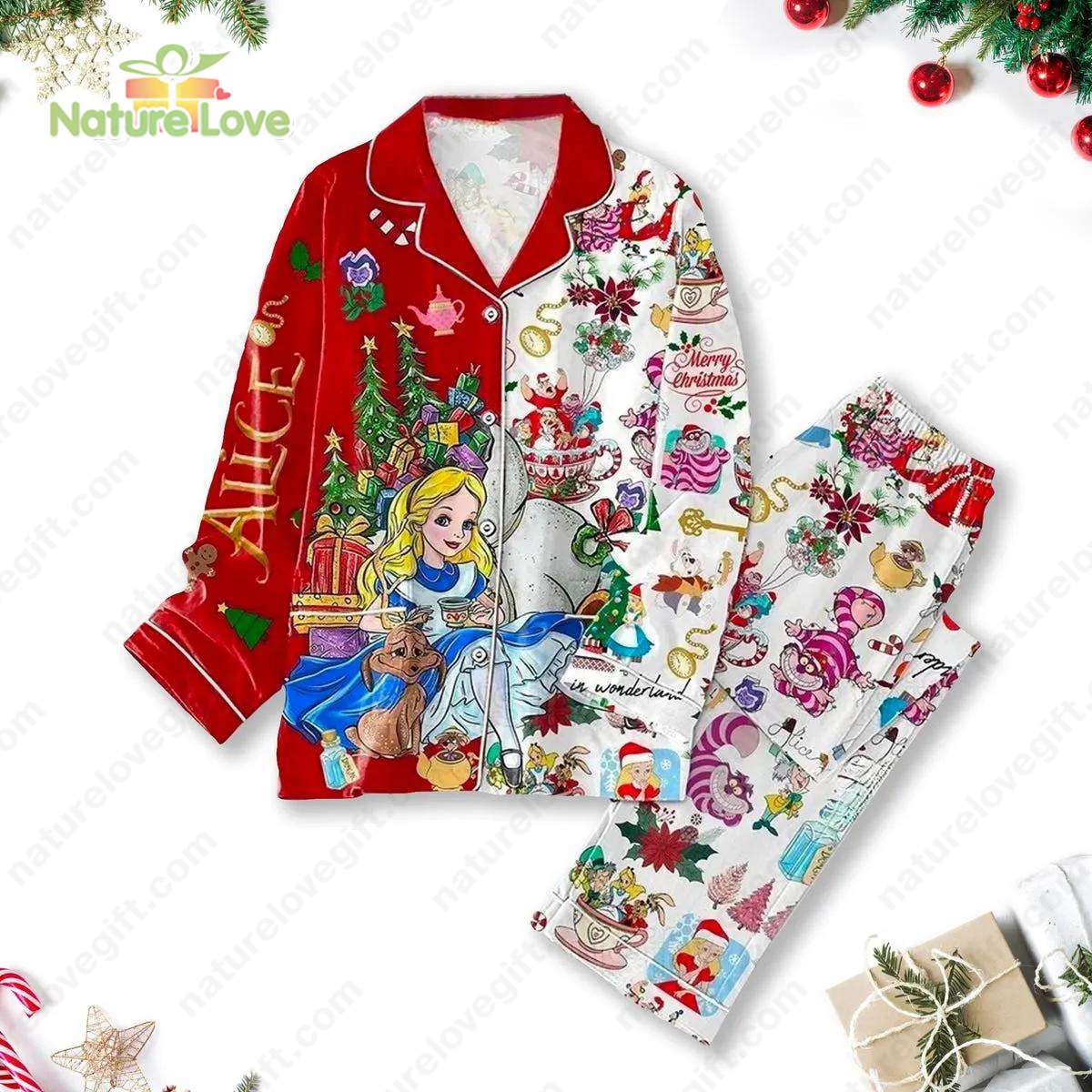 Alice In Wonderland Pyjama Pajama Set Nva For Family And Friends